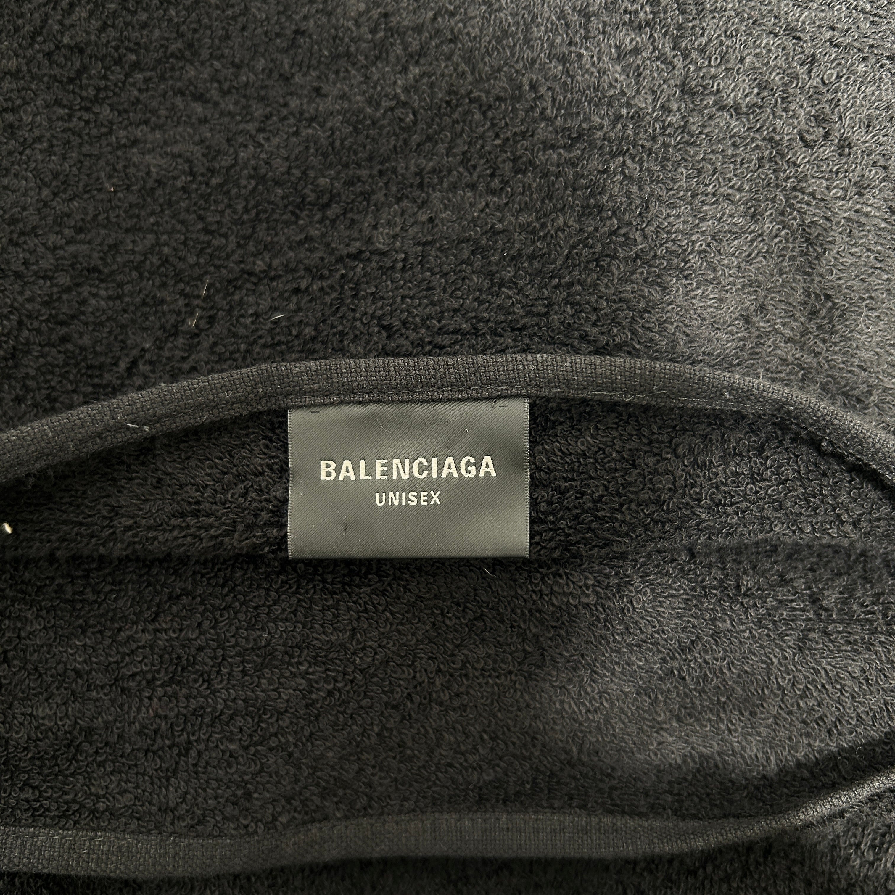 BALENCIAGA/Long Skirt/S/BLK/WRAP AROUND TOWEL SKIRT view 4