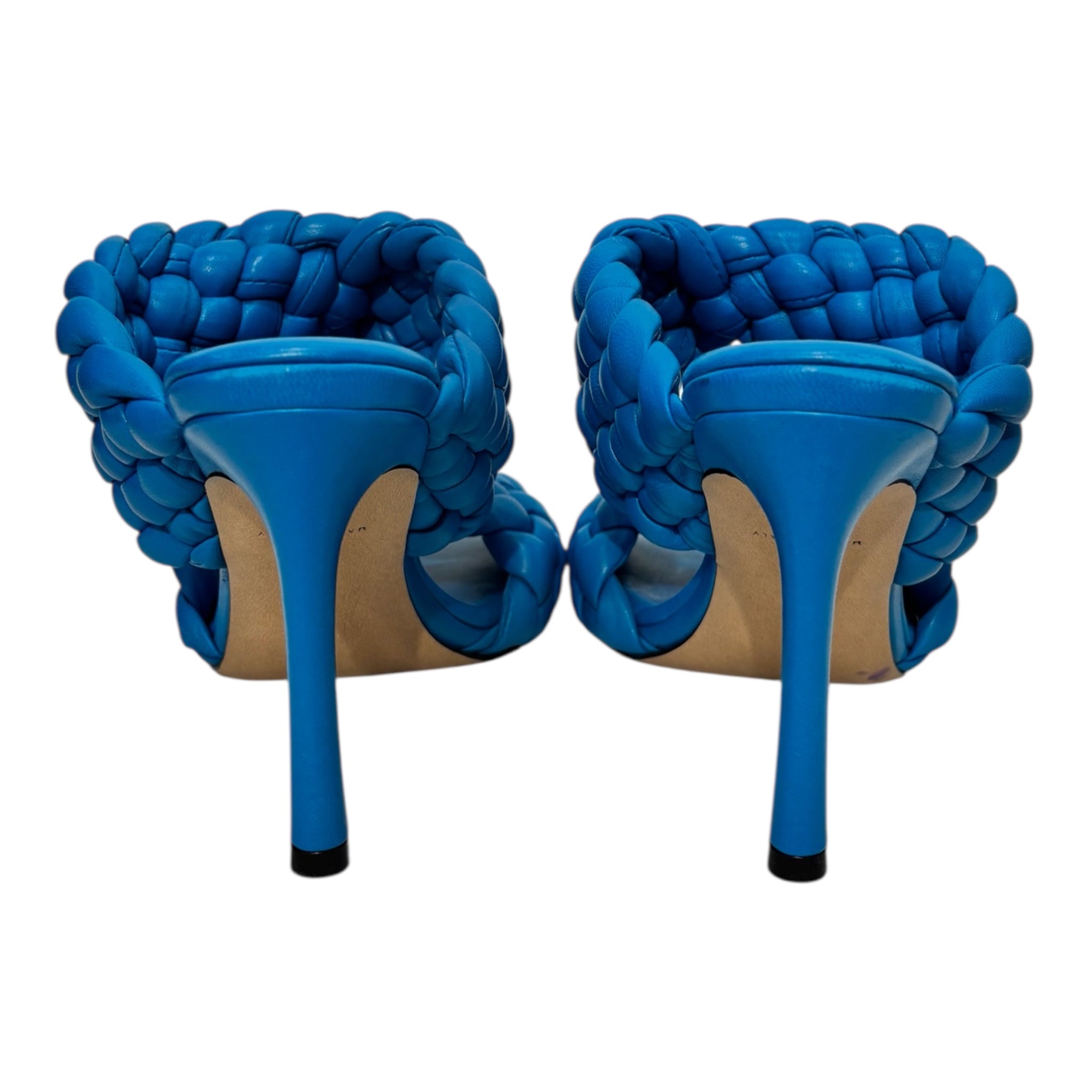 BOTTEGA VENETA/Heels/EU 36/Leather/BLU/BRAIDED TWIST BANDS view 4