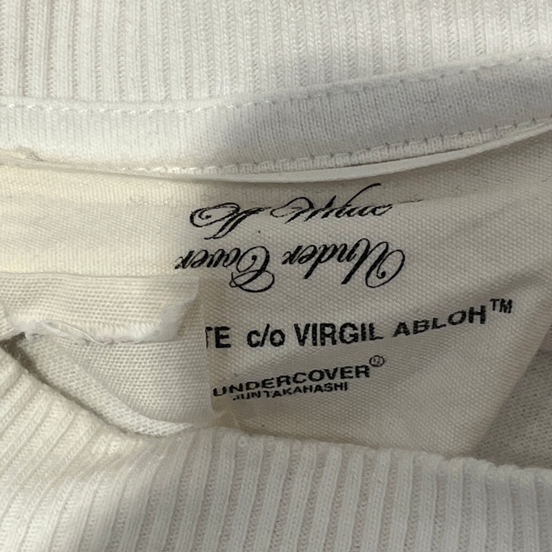 UNDERCOVER/OFF-WHITE/T-Shirt/XS/Cotton/WHT/Graphic/HAND GRAPHIC