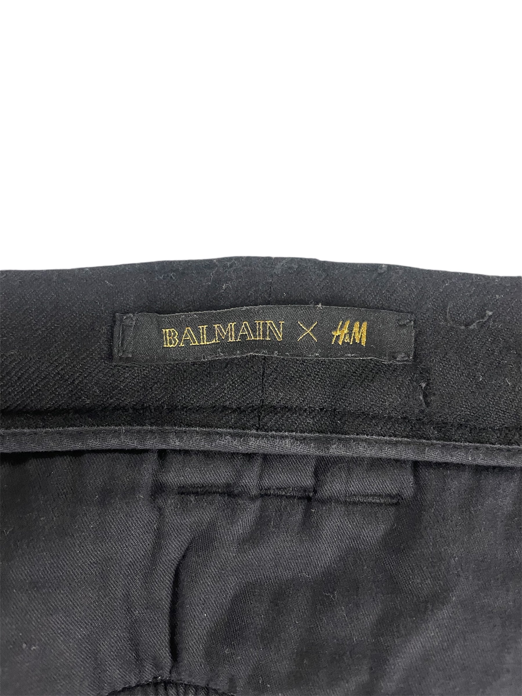 BALMAIN/H&M/Cargo Pants/32/Wool/BLK/RN101255 view 5