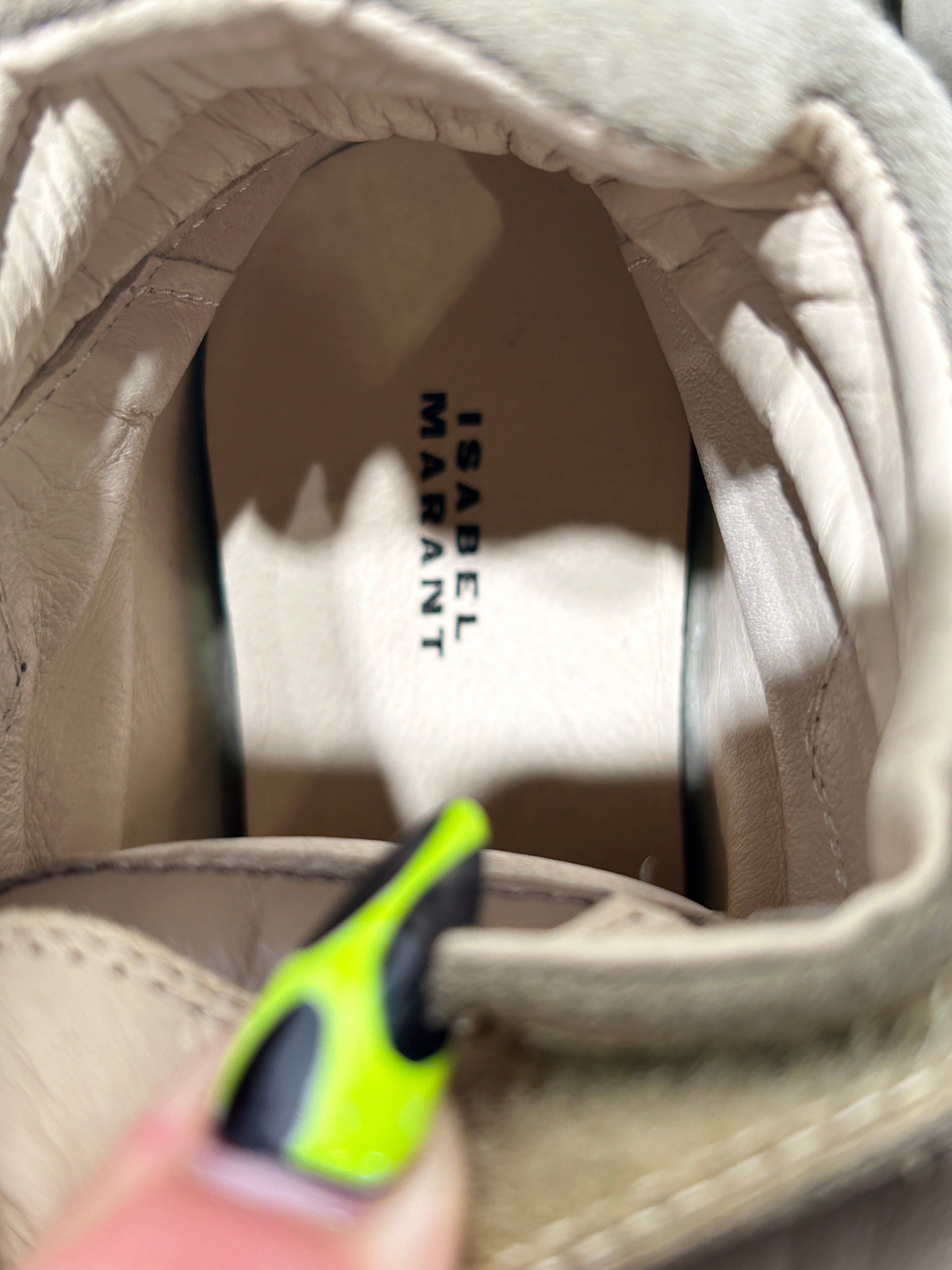 ISABEL MARANT/Hi-Sneakers/US 6/Cotton/GRN/bekett view 3
