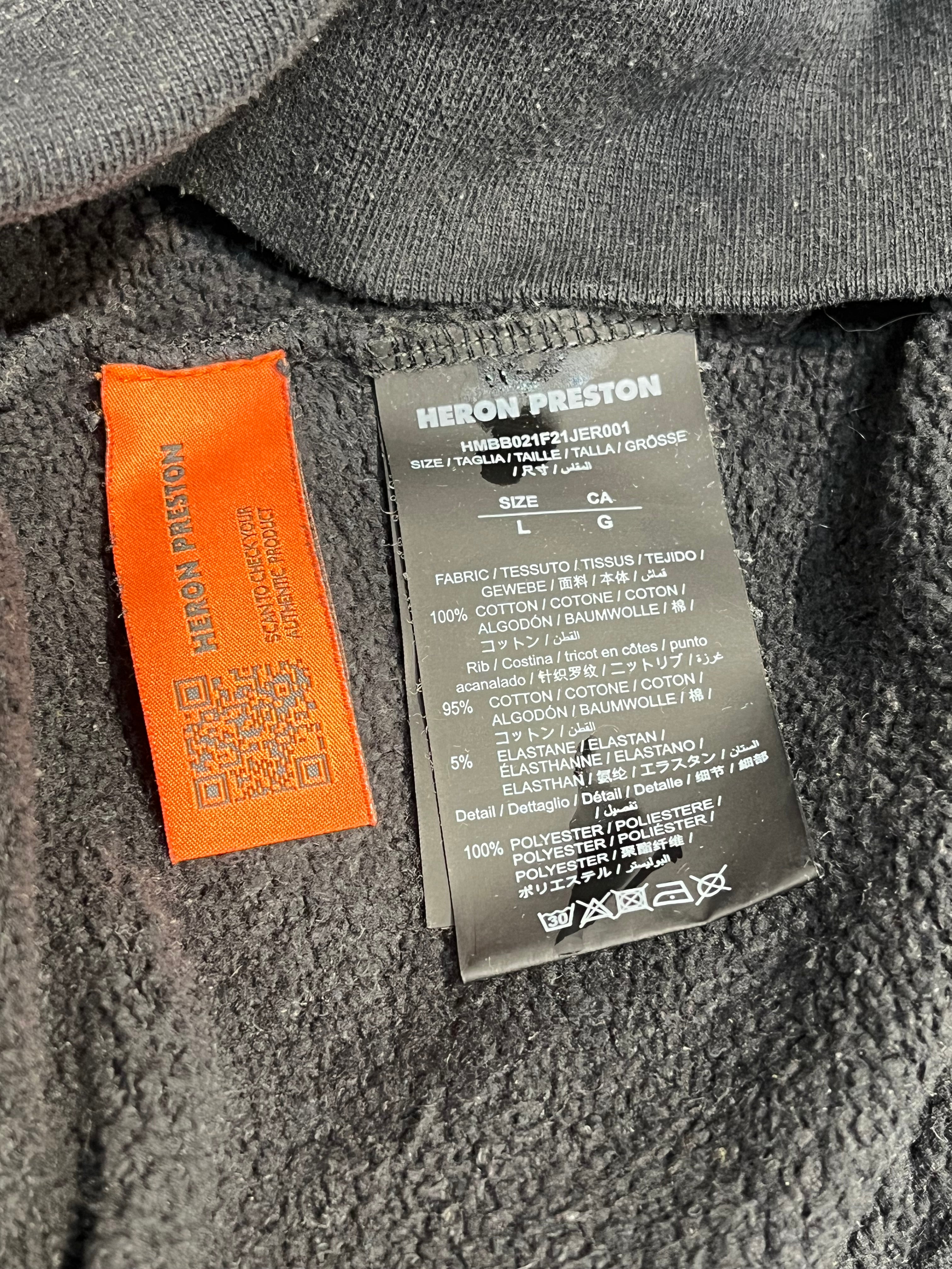 HERON PRESTON/Hoodie/L/Cotton/BLK/rebuild heron hoodie view 4