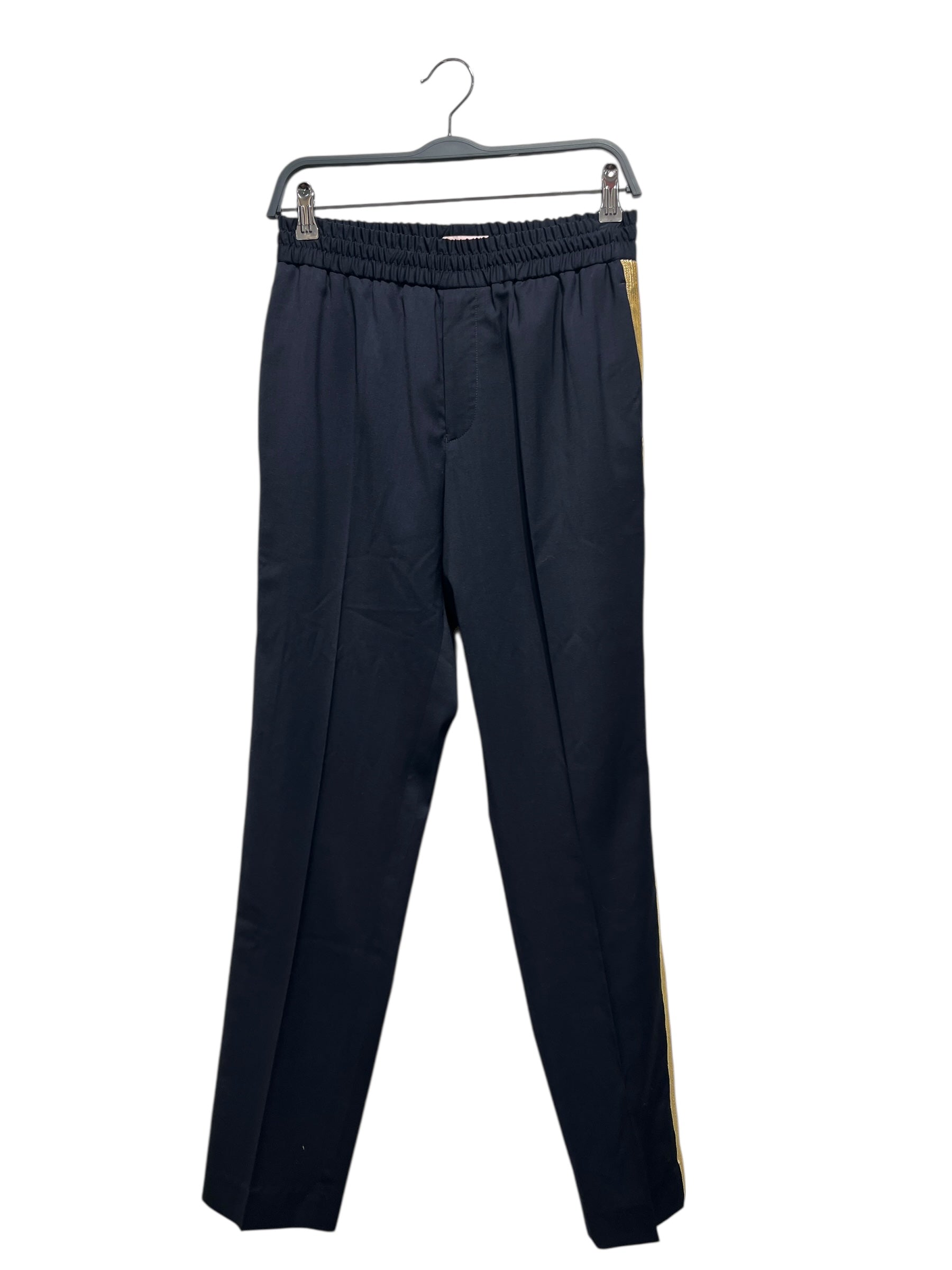 Palm Angels/Pants/46/Polyester/NVY/Stripe/GOLD TRACK STRIPE view 1