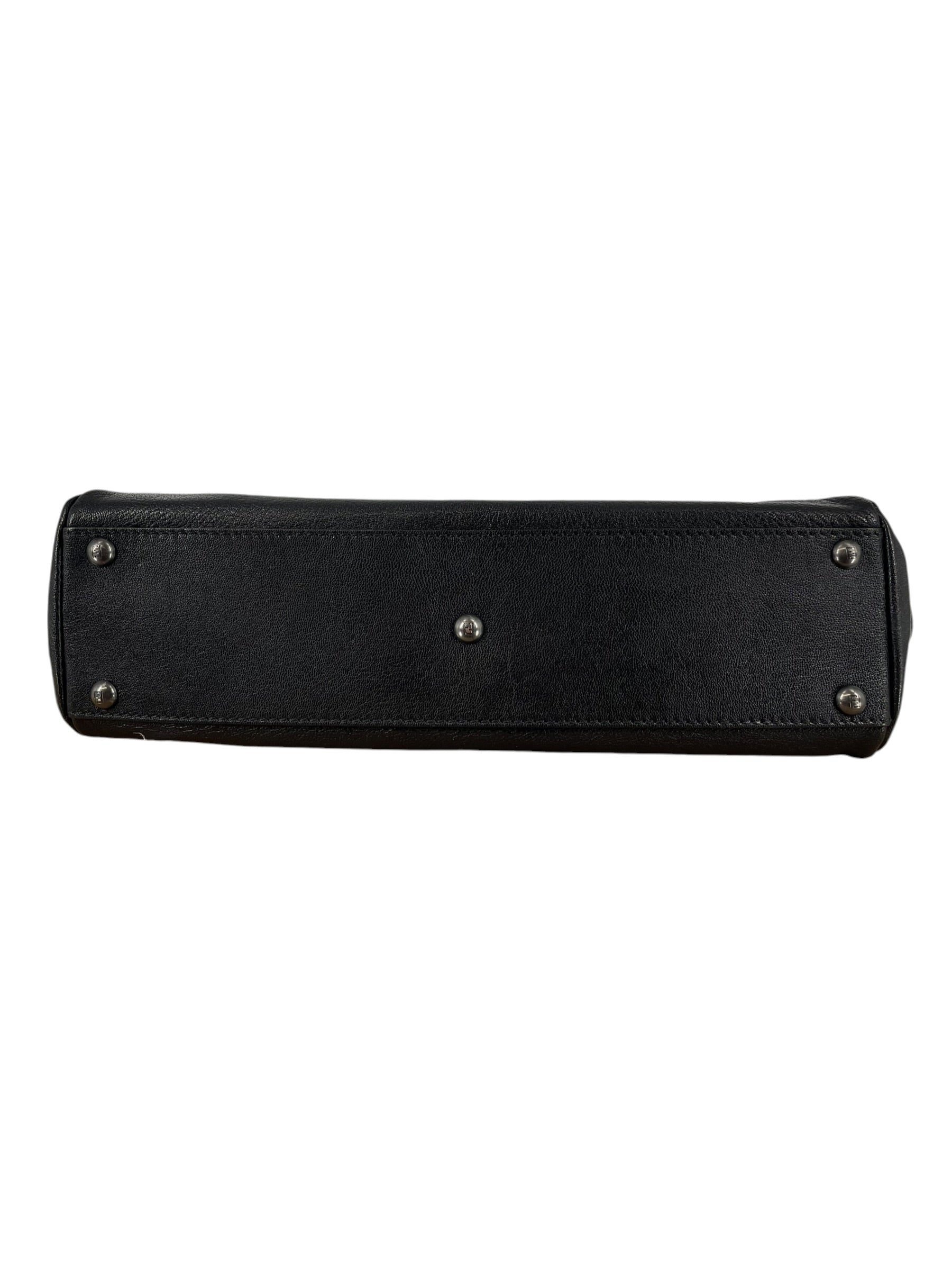 FENDI/Hand Bag/Leather/BLK/PEAKABOO MONOGRAM LINED view 3