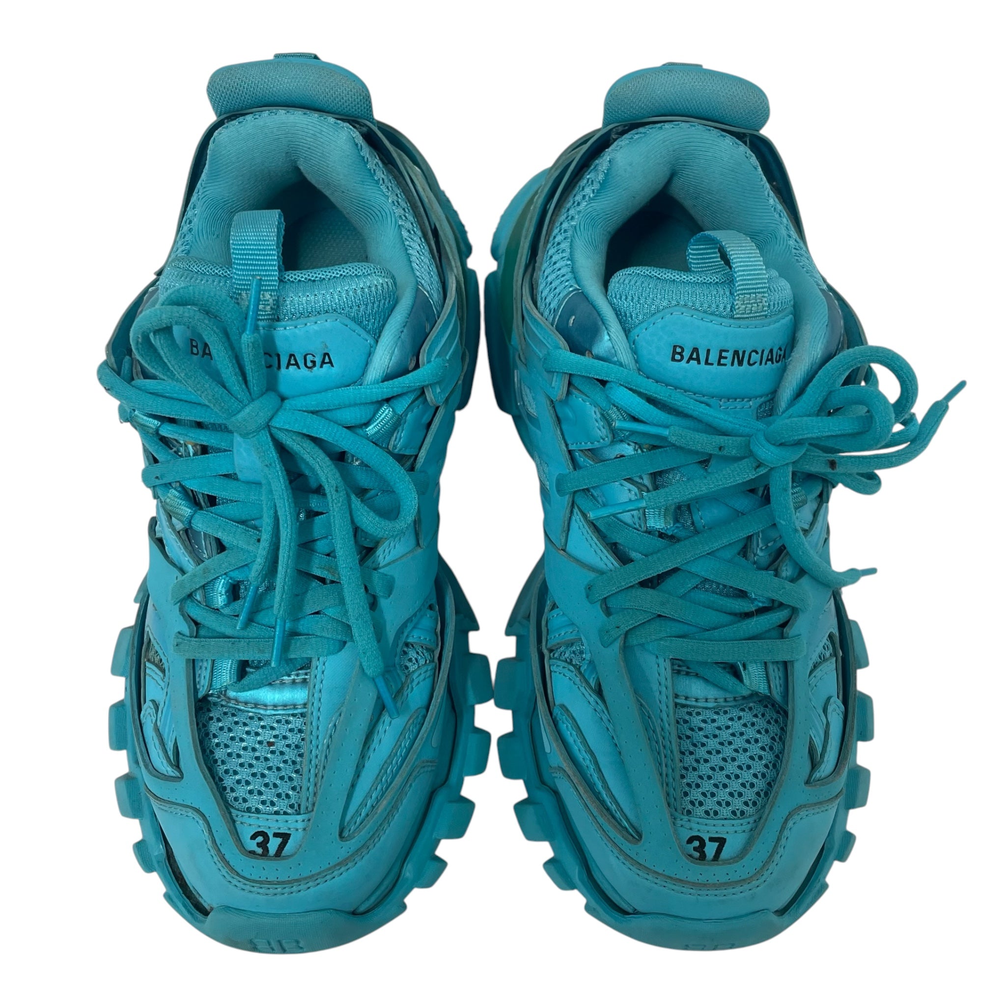 BALENCIAGA/Hi-Sneakers/UK 4/Nylon/BLU/ view 4