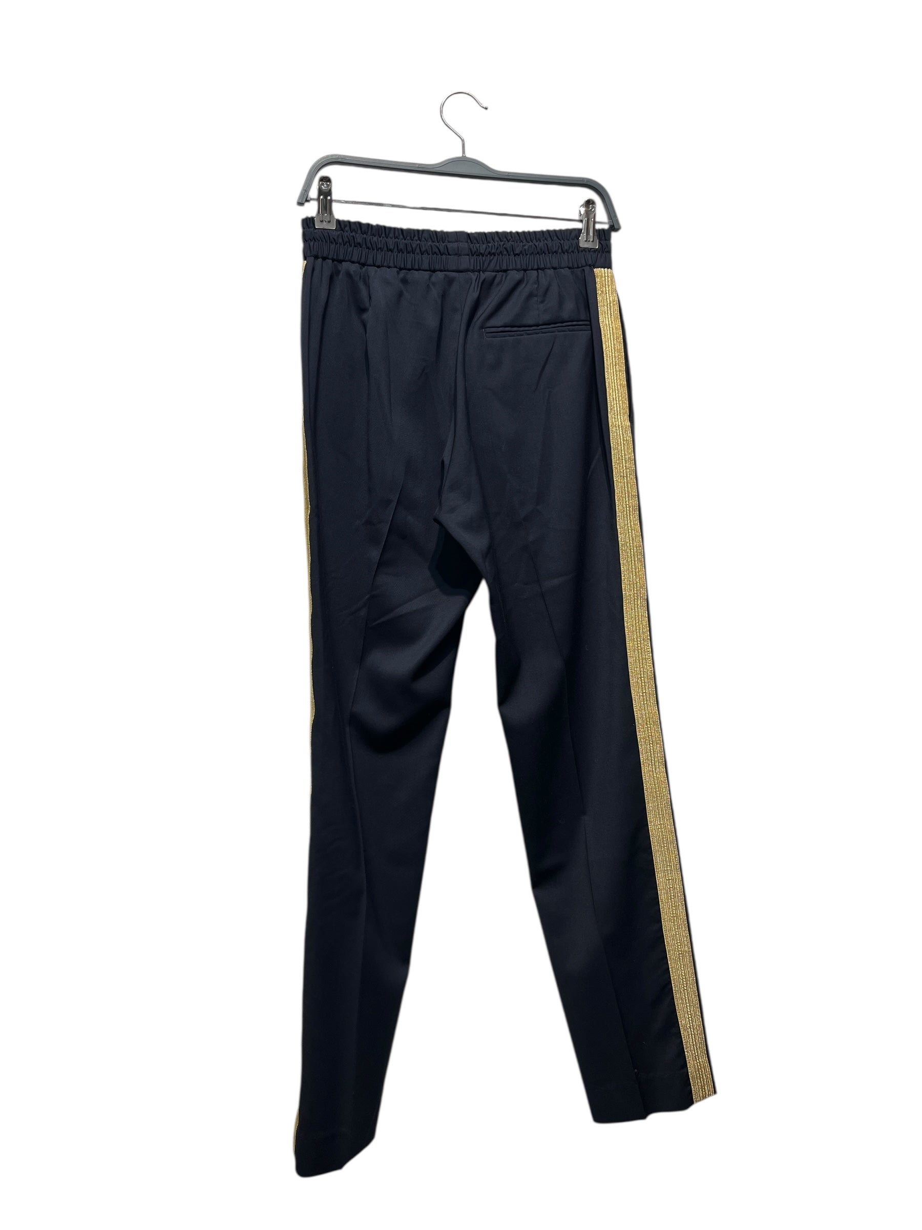 Palm Angels/Pants/46/Polyester/NVY/Stripe/GOLD TRACK STRIPE view 2