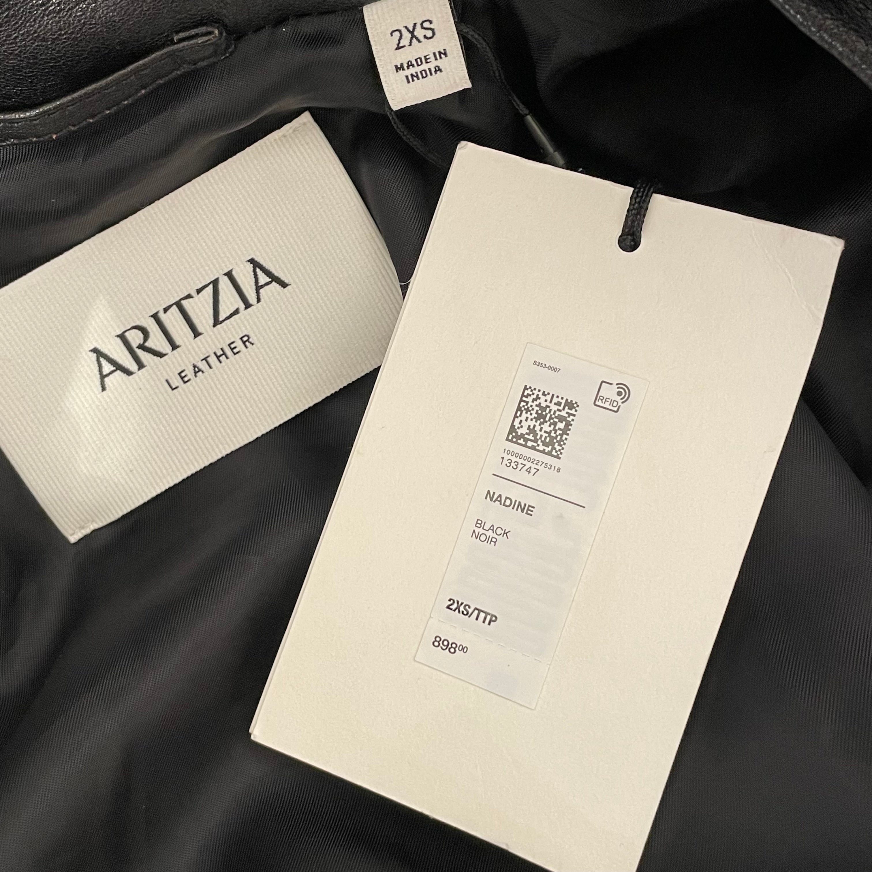 ARITZIA/Leather Jkt/XXS/Leather/BLK/NADINE view 5