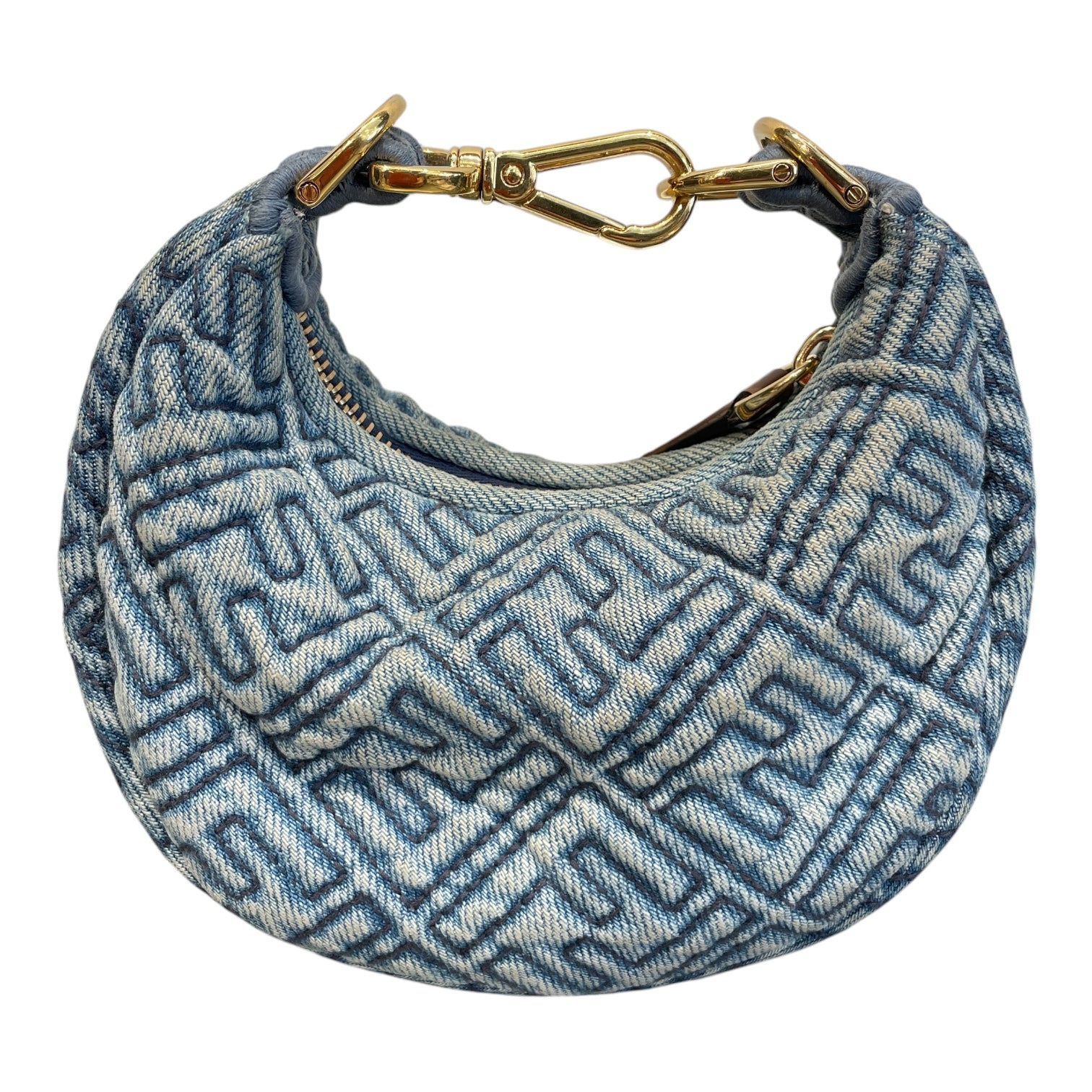 FENDI/Clutch Bag/Monogram/Denim/NVY/FENDI BLUE DENIM view 1