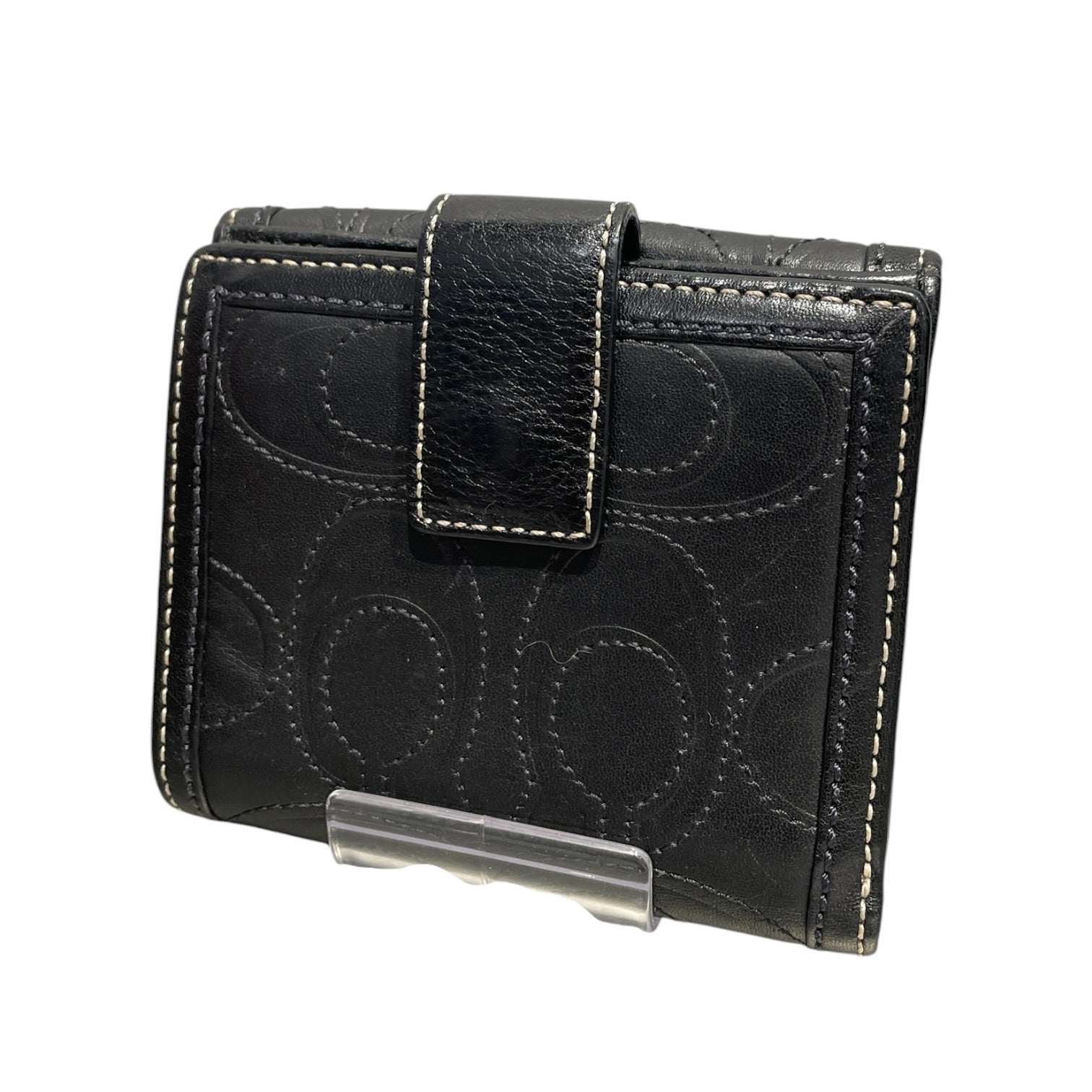 COACH/Wallet/Leather/BLK/L's/ view 2