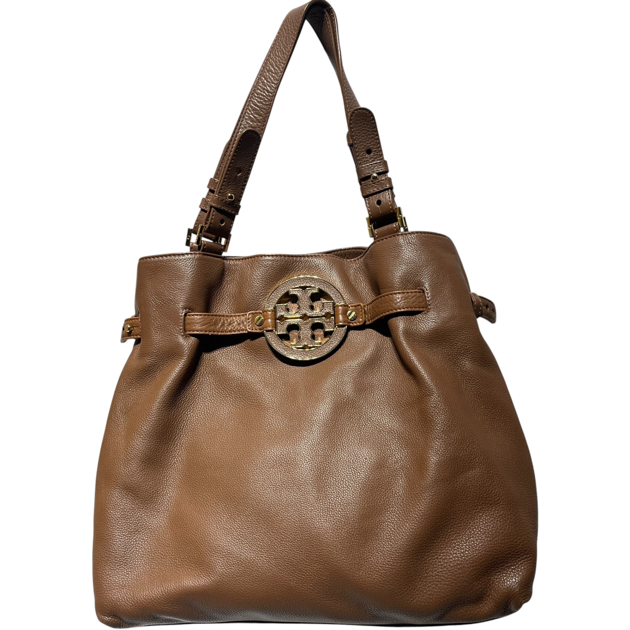 TORY BURCH/Bag/Leather/BRW/AMANDA NORTH/SOUTH view 1