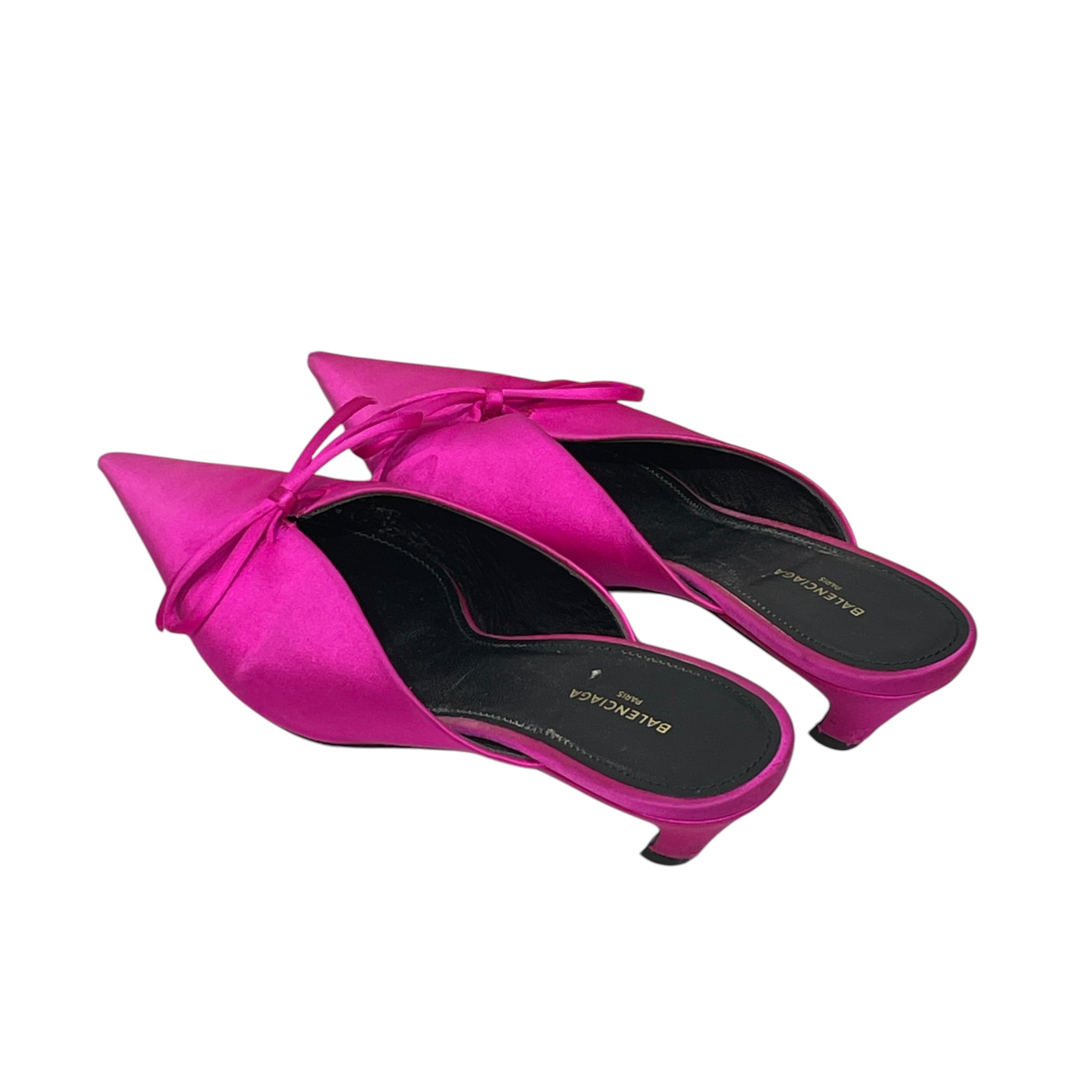 BALENCIAGA/Heels/EU 36.5/Nylon/PNK/POINTED TOE SLIP ON view 2