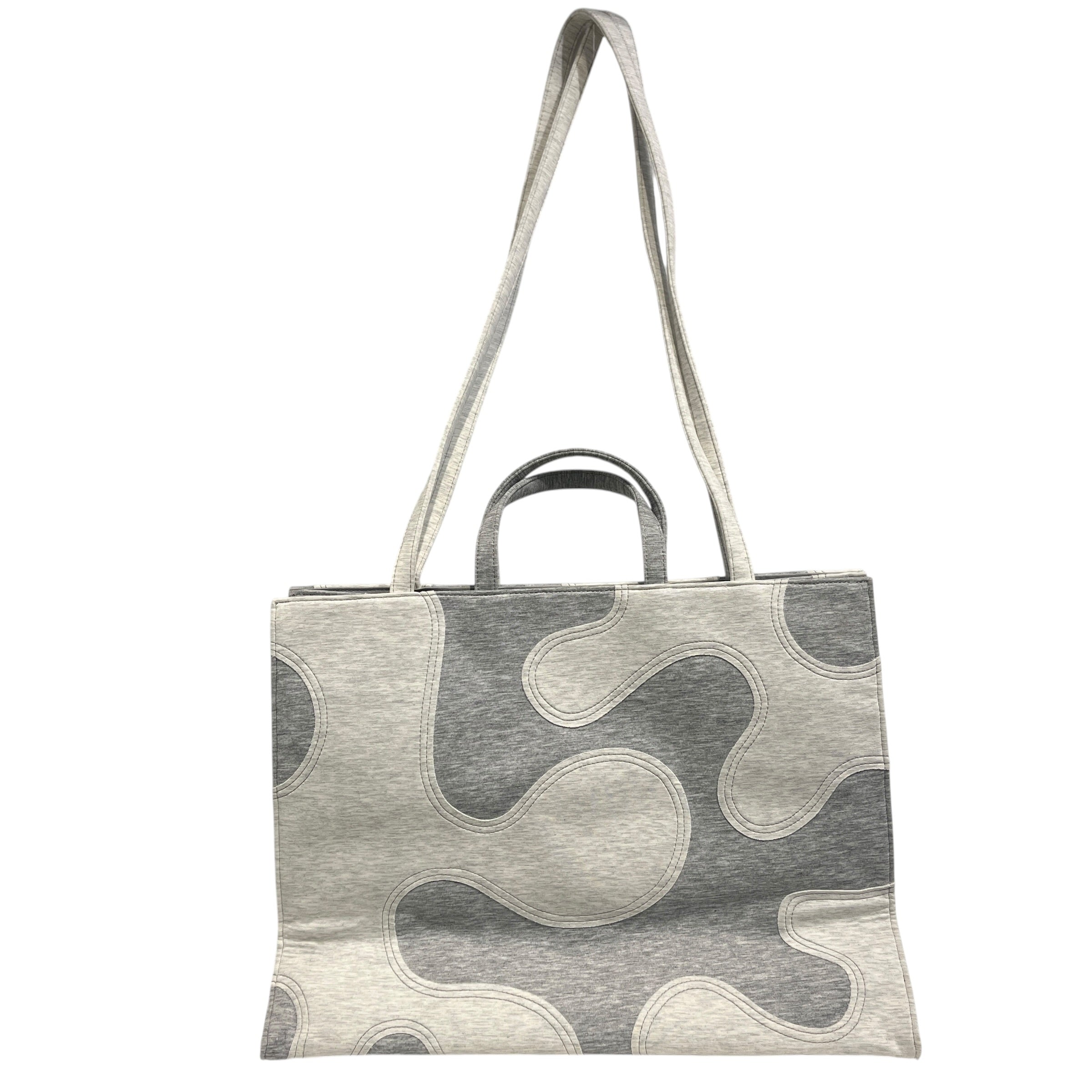 Telfar/Tote Bag/Graphic/Cotton/GRY/Large Shopping Bag view 2