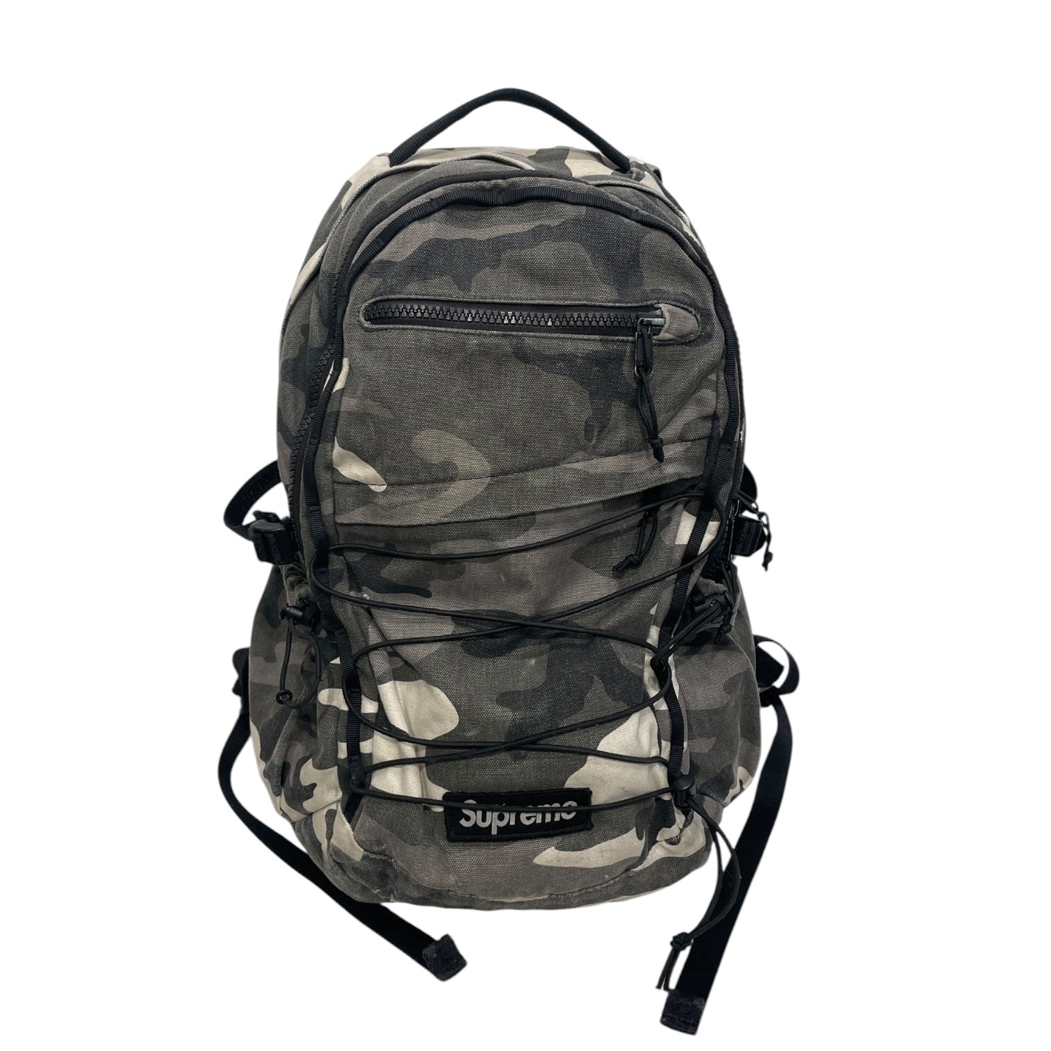 Supreme/Backpack/All Over Print/Cotton/GRY/SNOW CAMO PRINT view 1