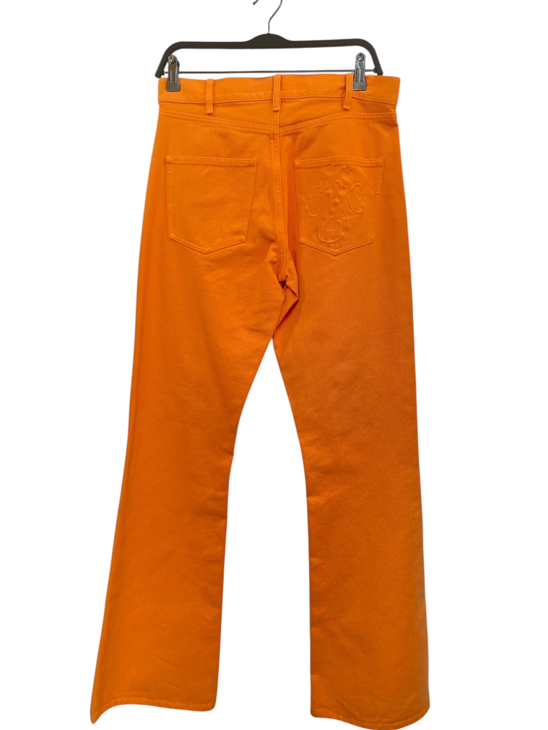 STOCKHOLM SURFBOARD/Straight Pants/44/Cotton/ORN/GOOFY ON THE KNEES view 2