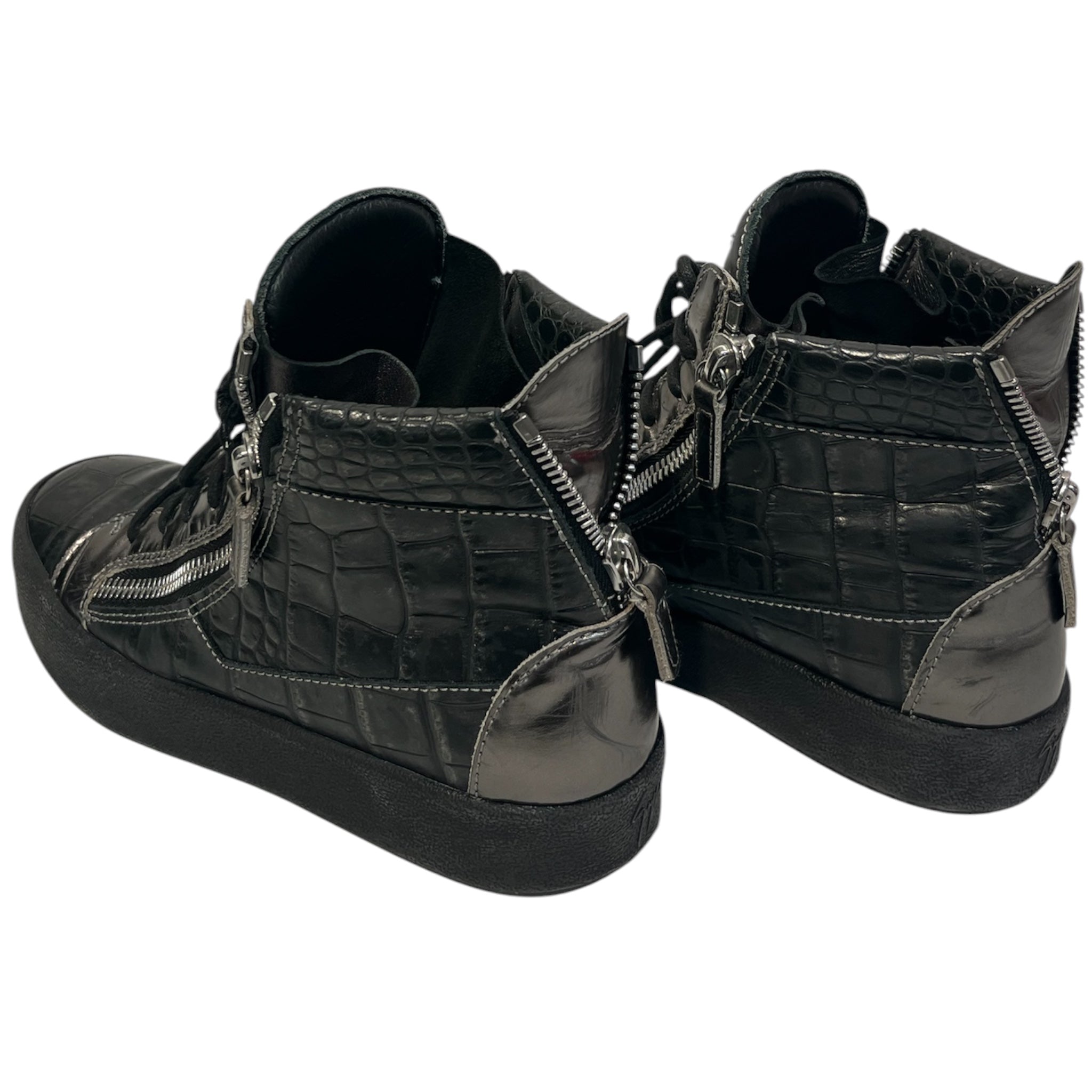 Giuseppe Zanotti/Hi-Sneakers/EU 40/Leather/BLK/ view 2