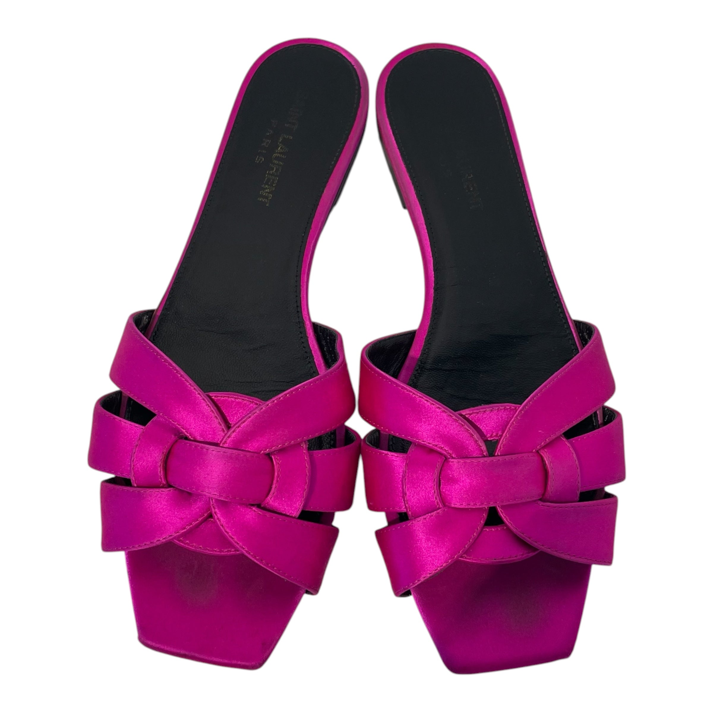 SAINT LAURENT/Sandals/EU 38/Silk/PNK/CS 592563 38 view 3
