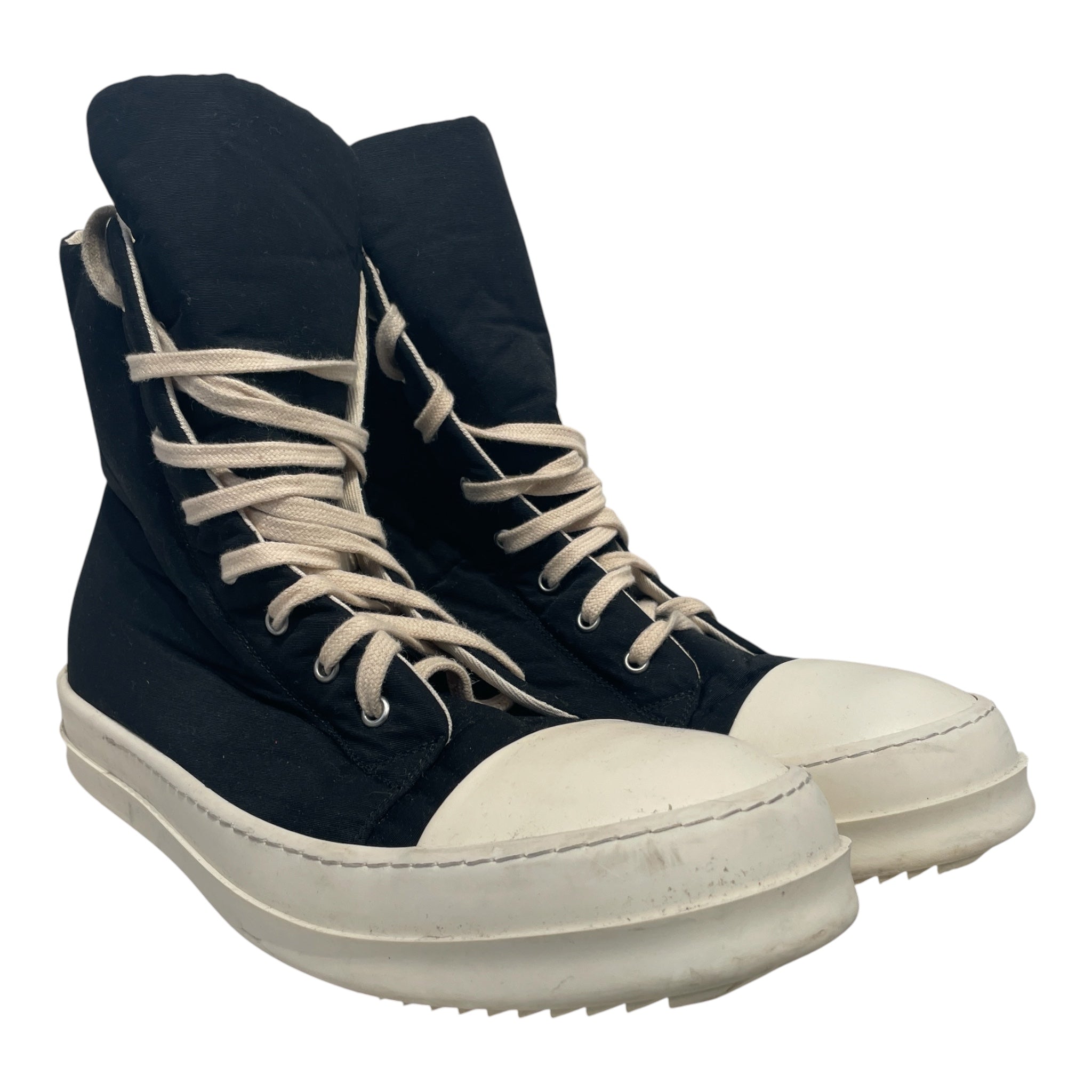 RICK OWENS DRKSHDW/Hi-Sneakers/EU 47/Polyester/BLK/ramones view 1