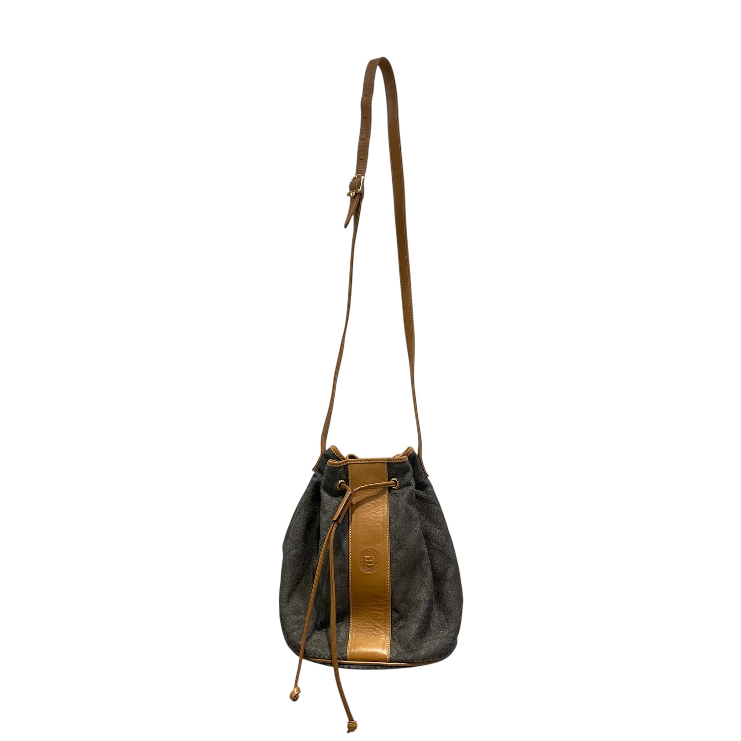 FENDI/Cross Body Bag/Leather/GRY/FENDI LETHR BROWN/GRY CRSS BOD view 1