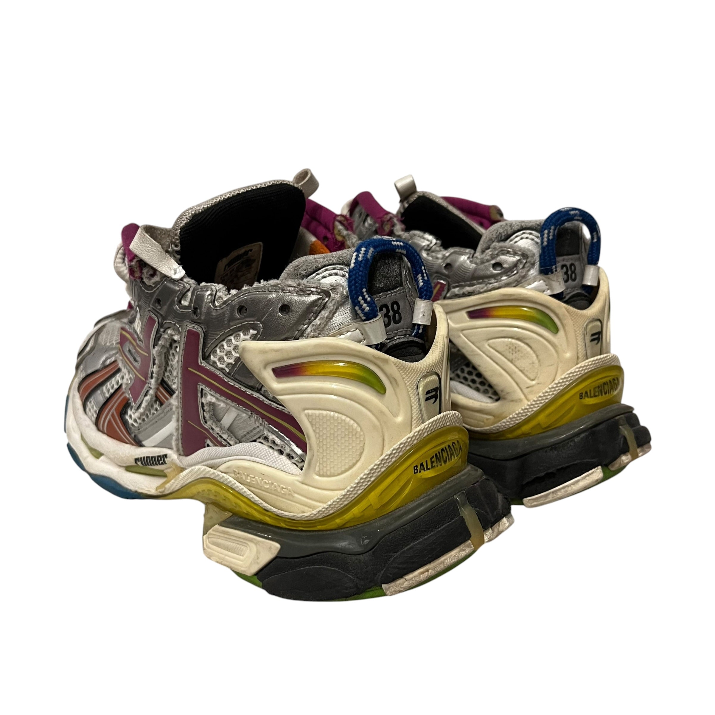 BALENCIAGA/Low-Sneakers/US 8/SLV/runner multicolor view 2