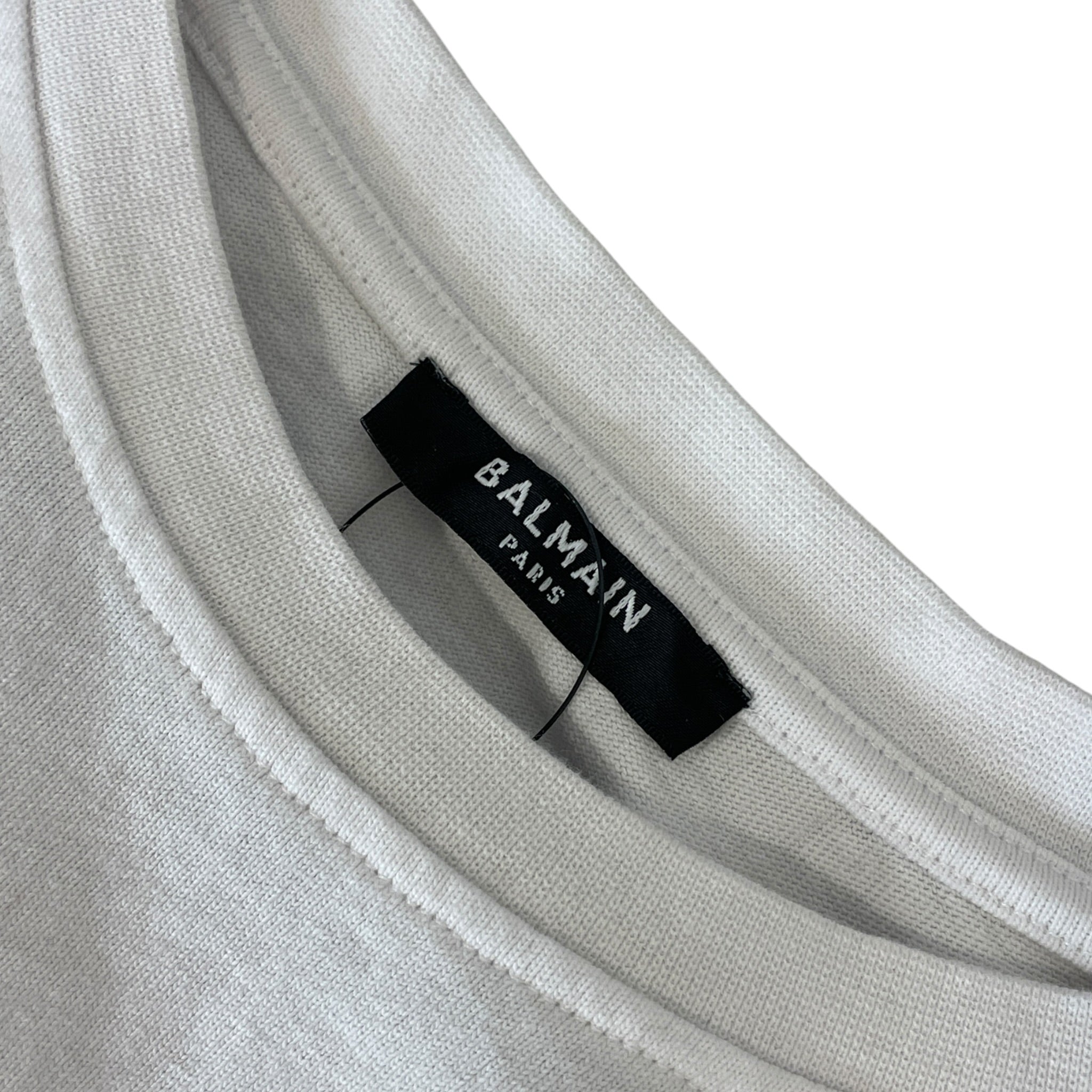 BALMAIN/T-Shirt/XL/Cotton/WHT/Graphic/BALMAIN PARIS view 3