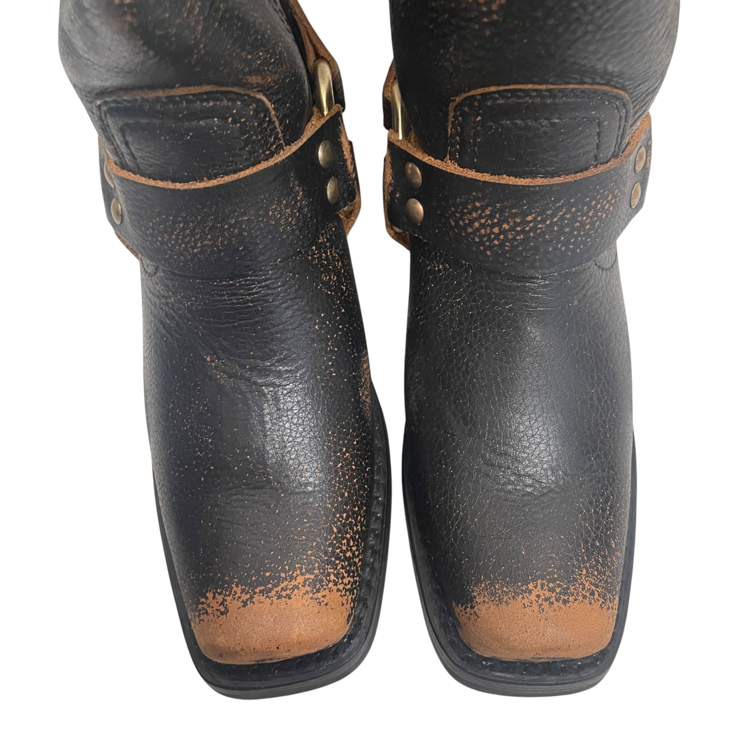 FRYE/Western Boots/US 5.5/Leather/BRW/PATINAED LEATHER view 3