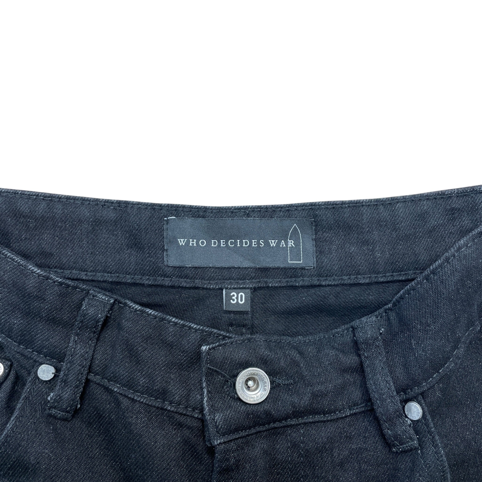 WHO DECIDES WAR/Pants/30/Denim/BLK/ view 3