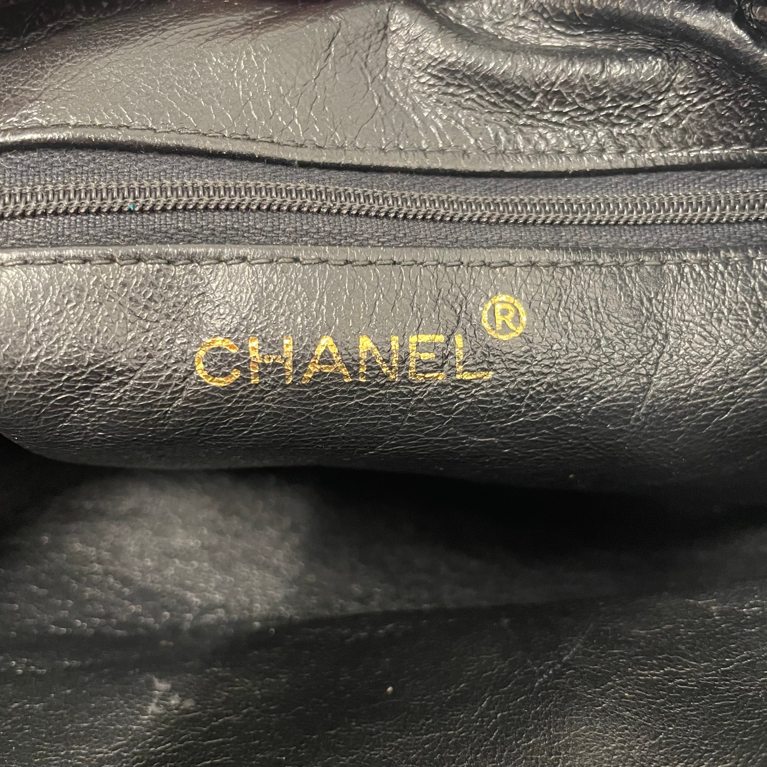 CHANEL/Vintage/Cross Body Bag/Leather/BLK/Camera Tassel view 6
