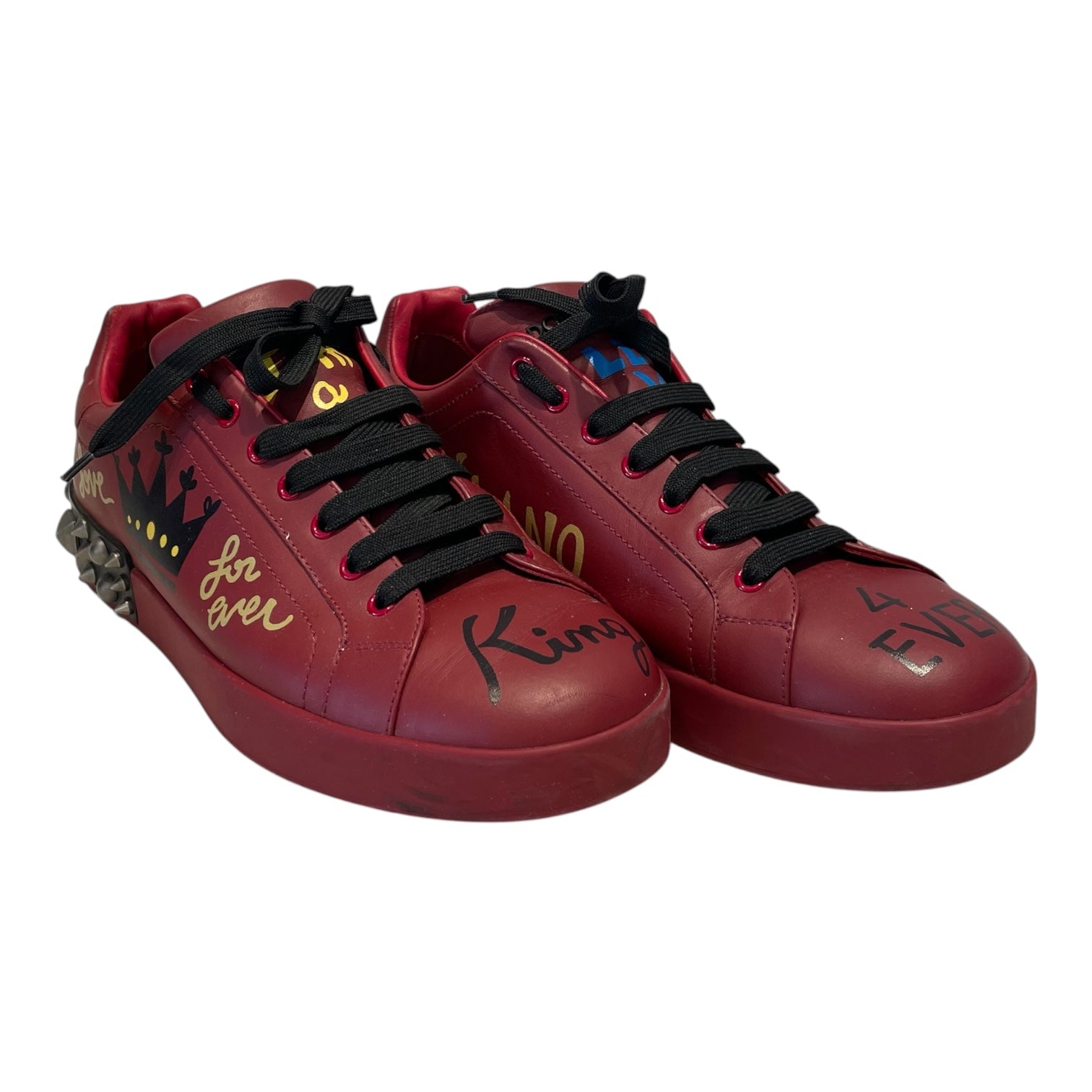 DOLCE&GABBANA/Low-Sneakers/US 10/Leather/BRD/Portofino Graffiti Low Sneaker view 1