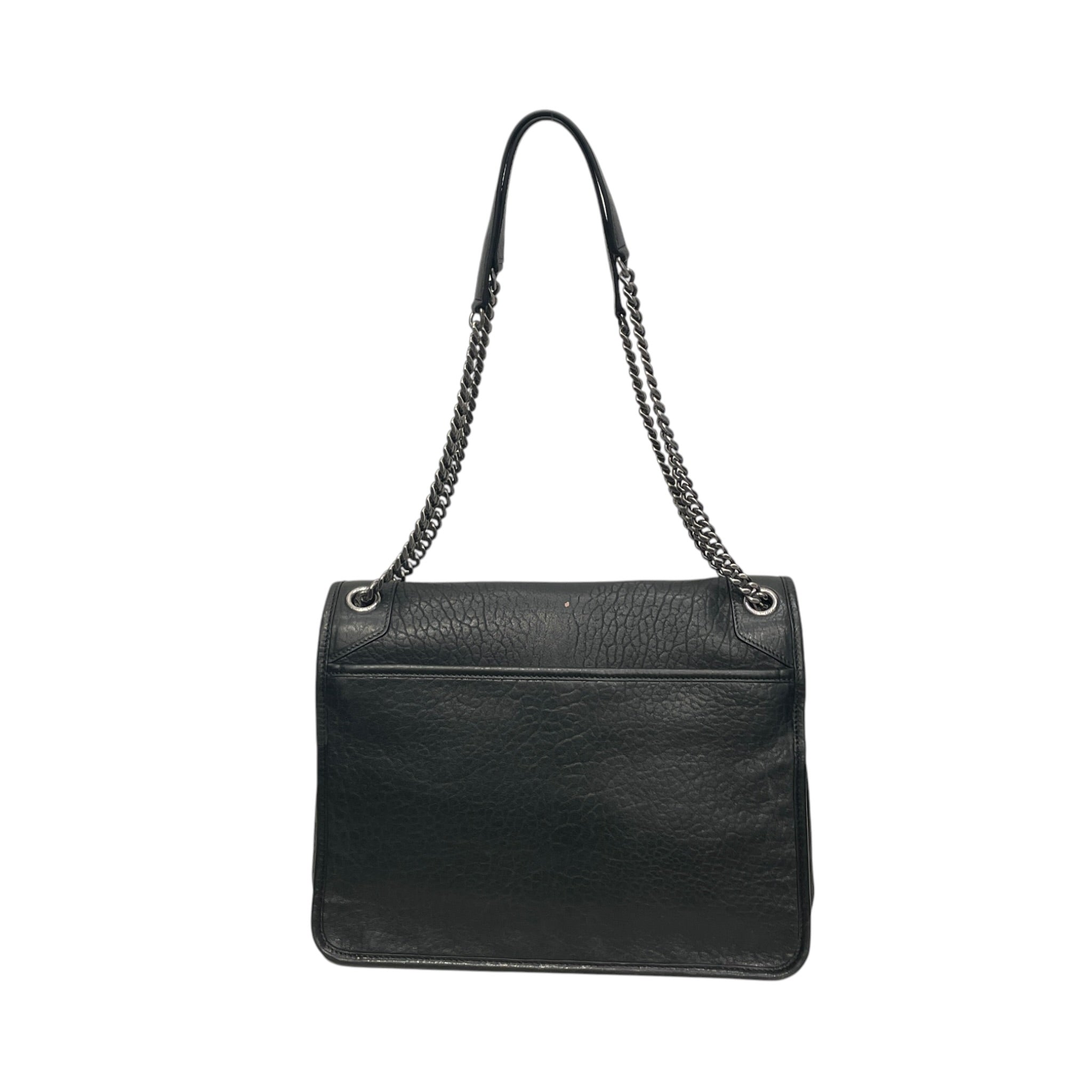 YVES SAINT LAURENT/Bag/Leather/BLK/DOUBLE MESSENGER view 2