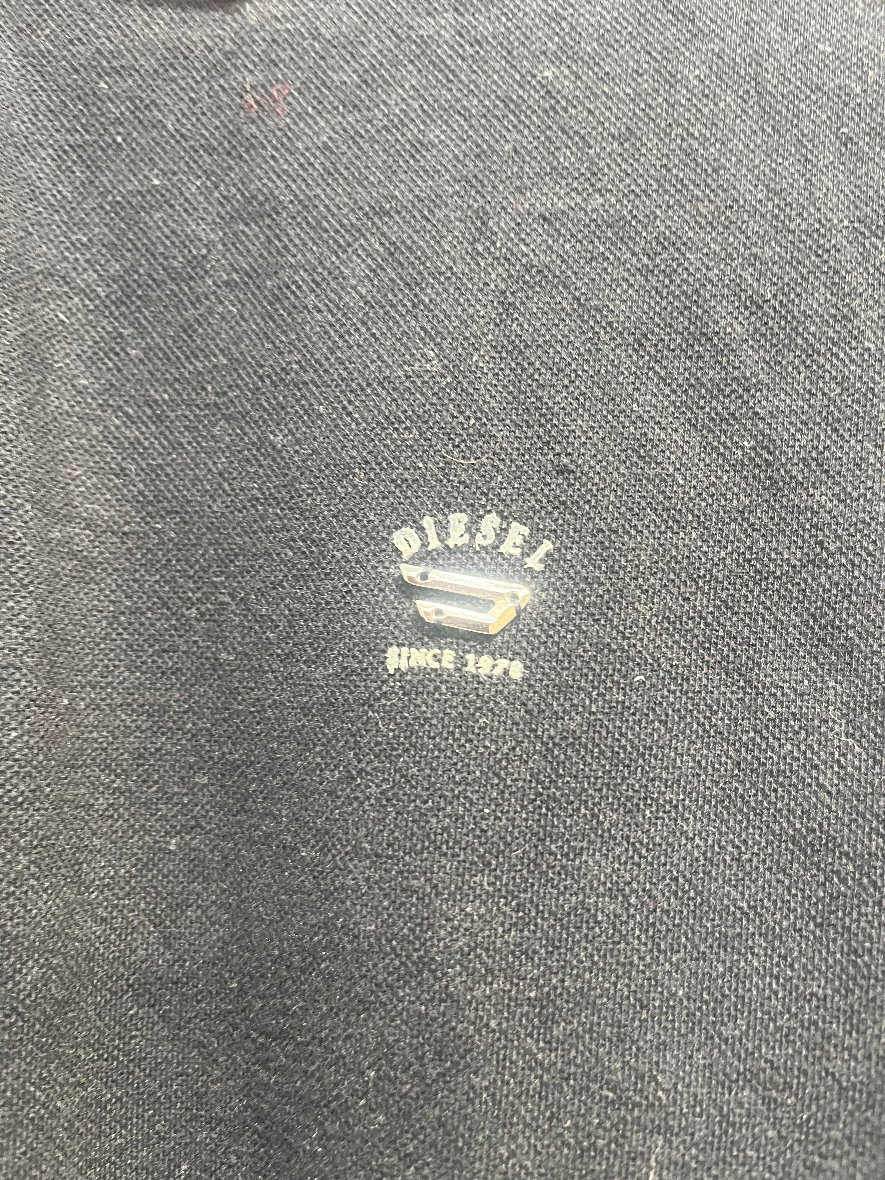 DIESEL/Polo Shirt/L/Cotton/GRY/LONG SLV-METAL LOGO ON HEART view 5