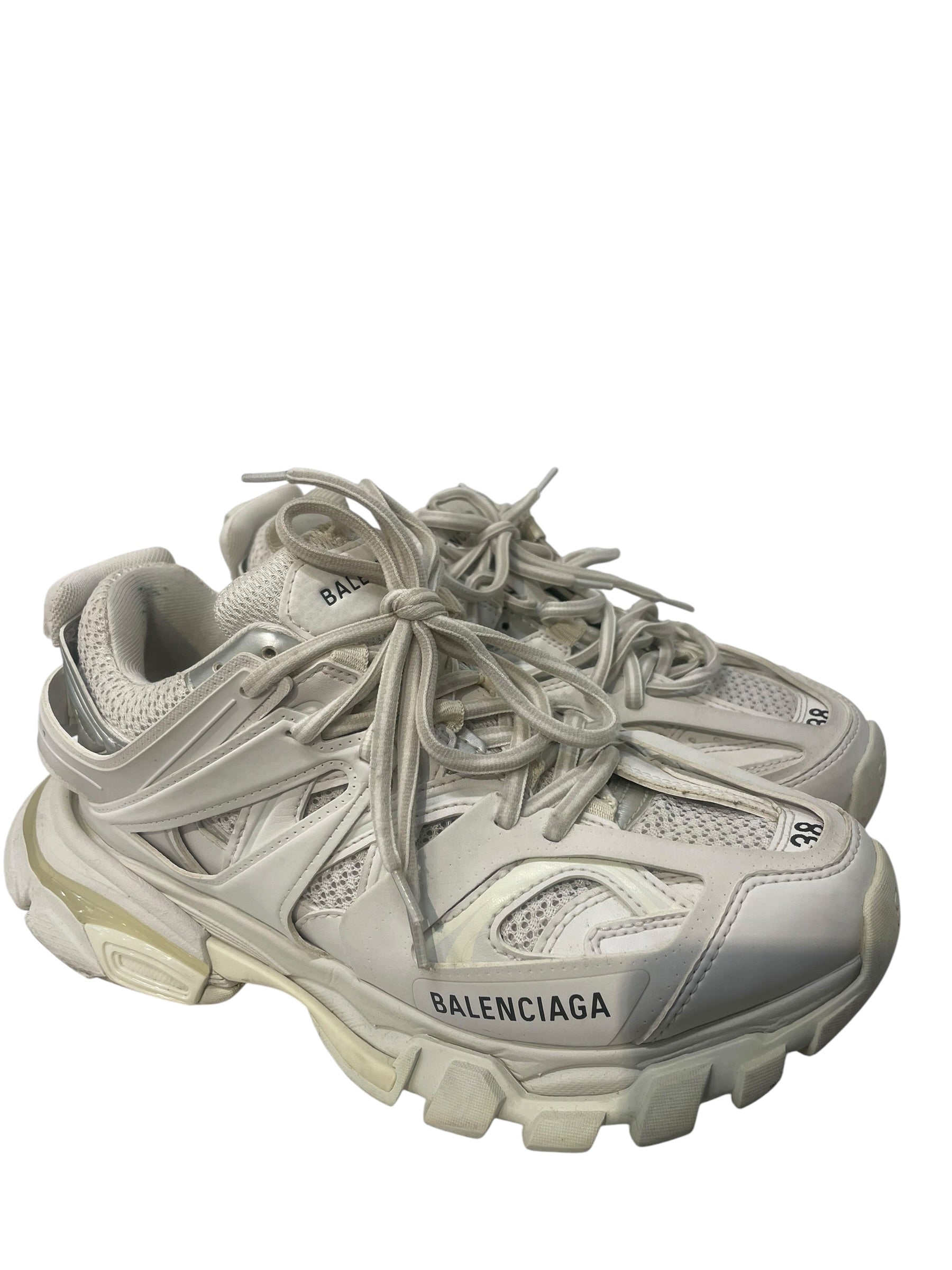 BALENCIAGA/Low-Sneakers/EU 38/Leather/WHT/Track Sneaker view 1