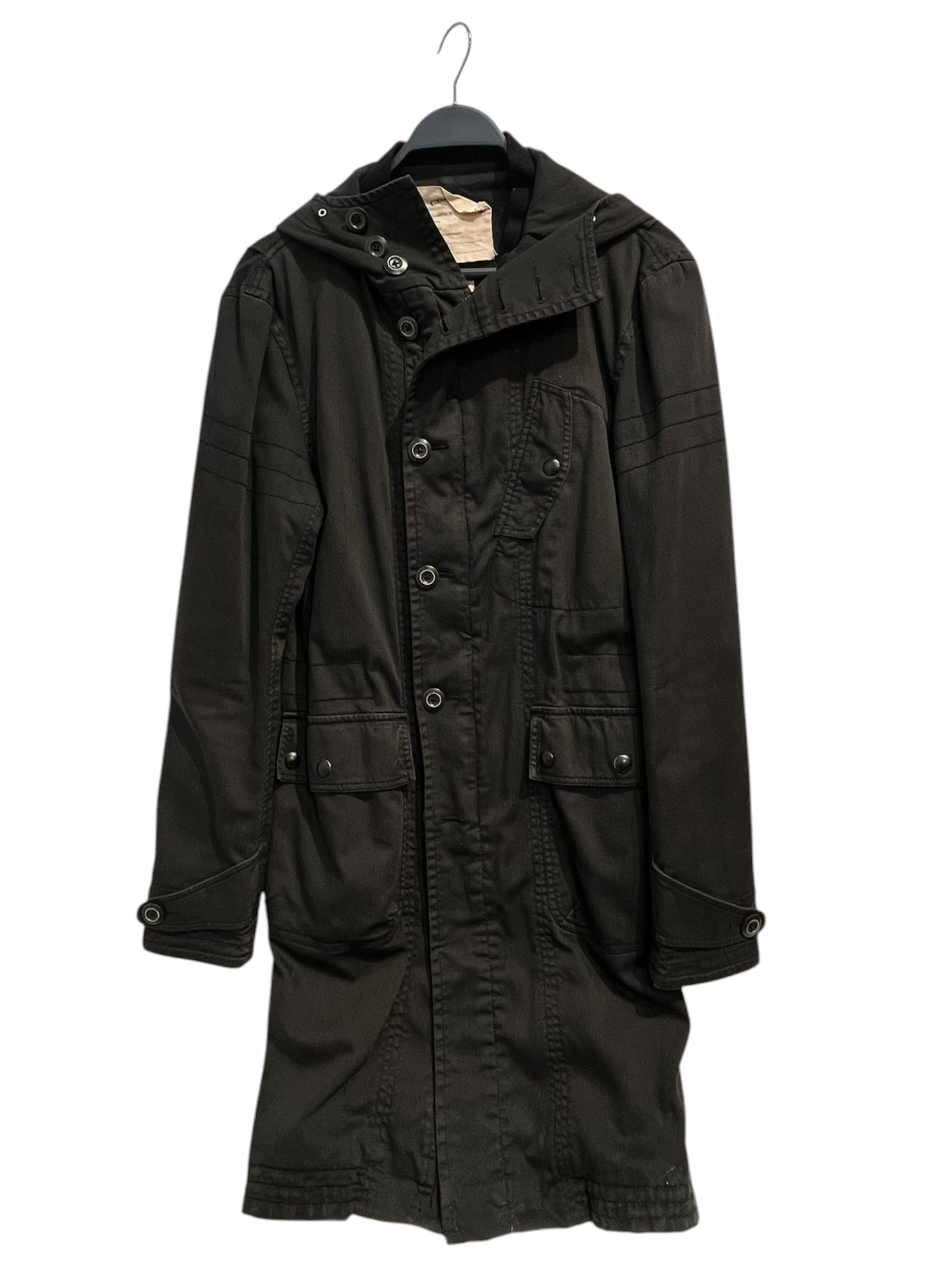 john varvatos/CONVERSE/Coat/S/Cotton/GRY/BUTTONS ALONG FRONT/COLLAR view 1