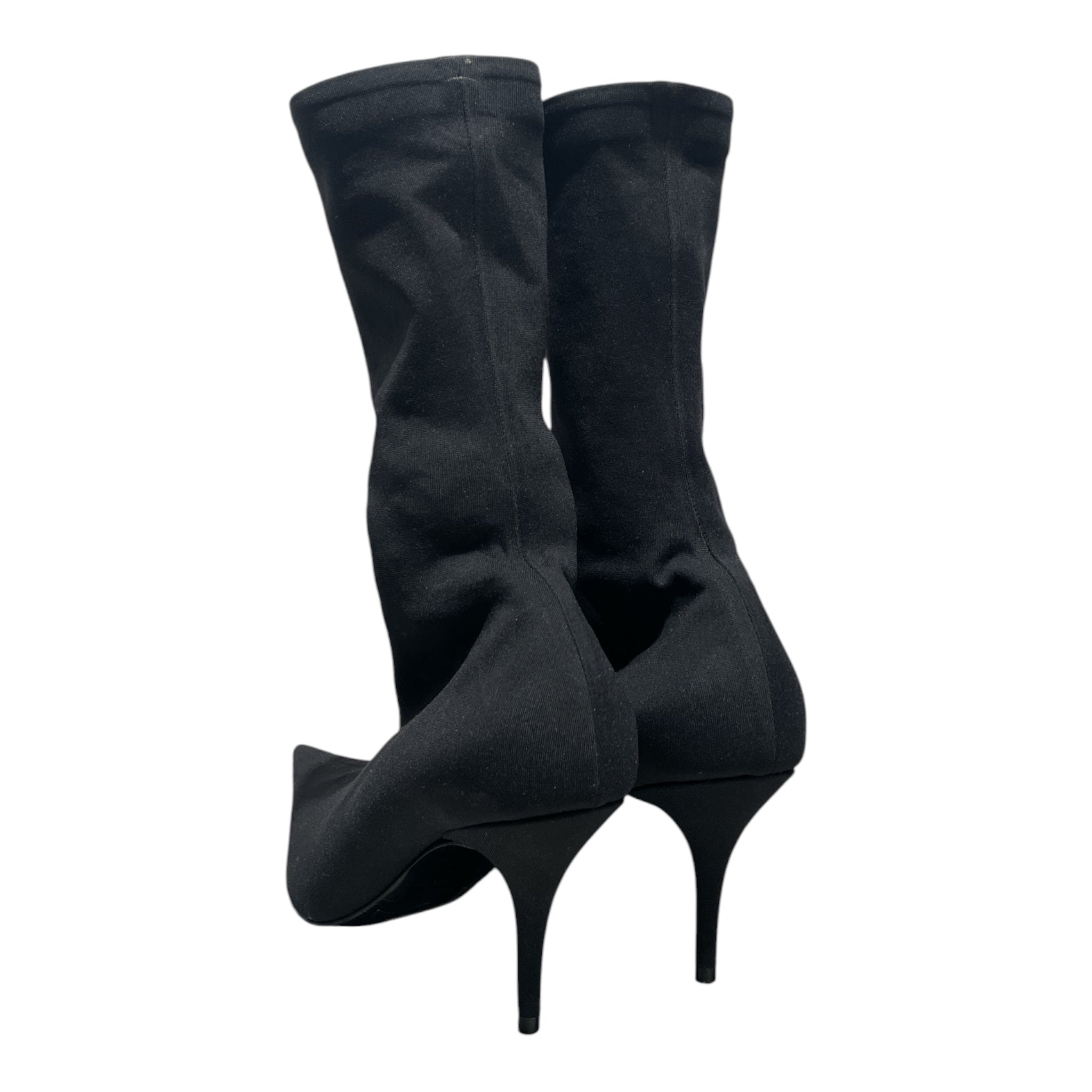 BALENCIAGA/Heels/EU 36/Cotton/BLK/Sock heels view 2