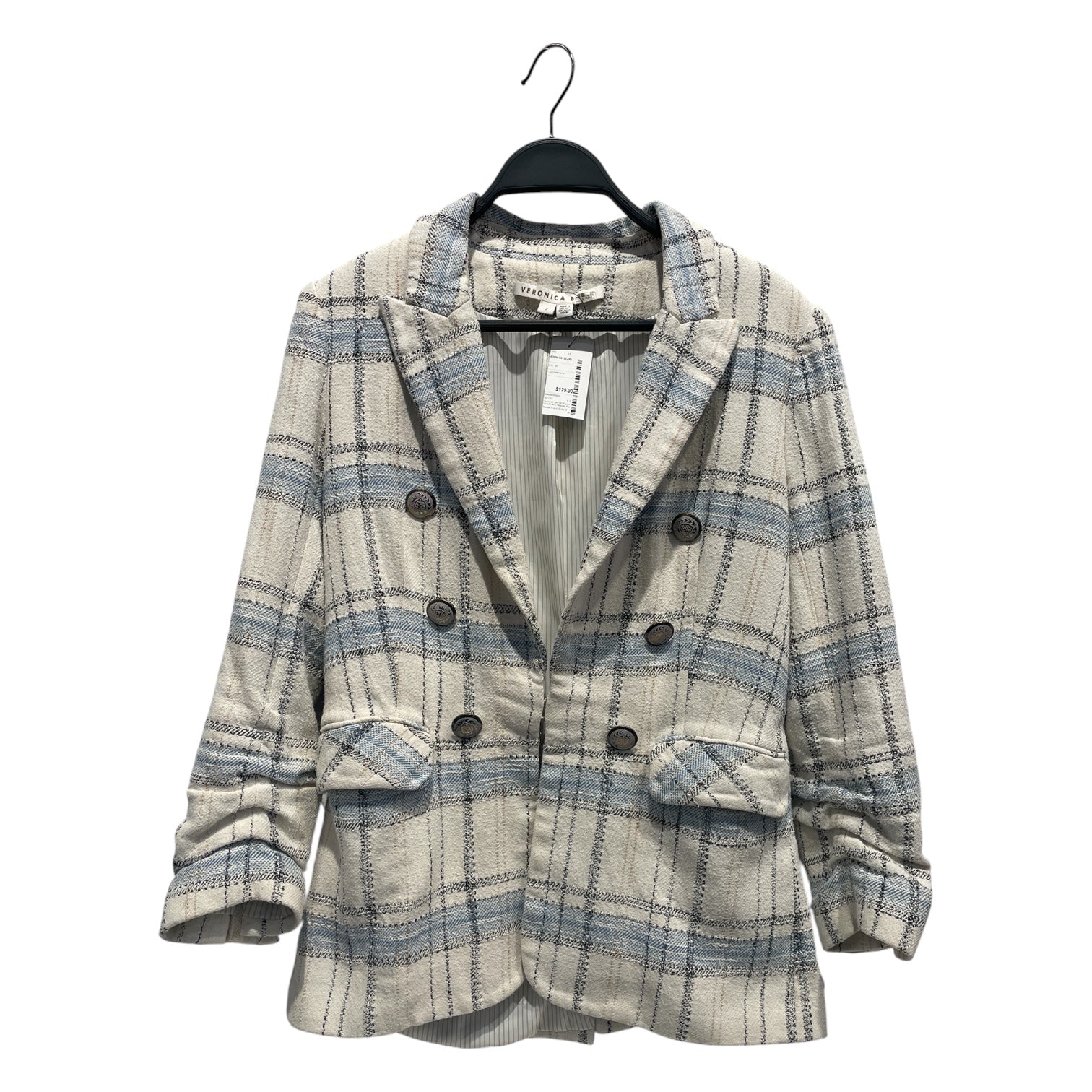 VERONICA BEARD/Tailored Jkt/XS/Cotton/WHT/Beacon Plaid Dicky Blazer view 1