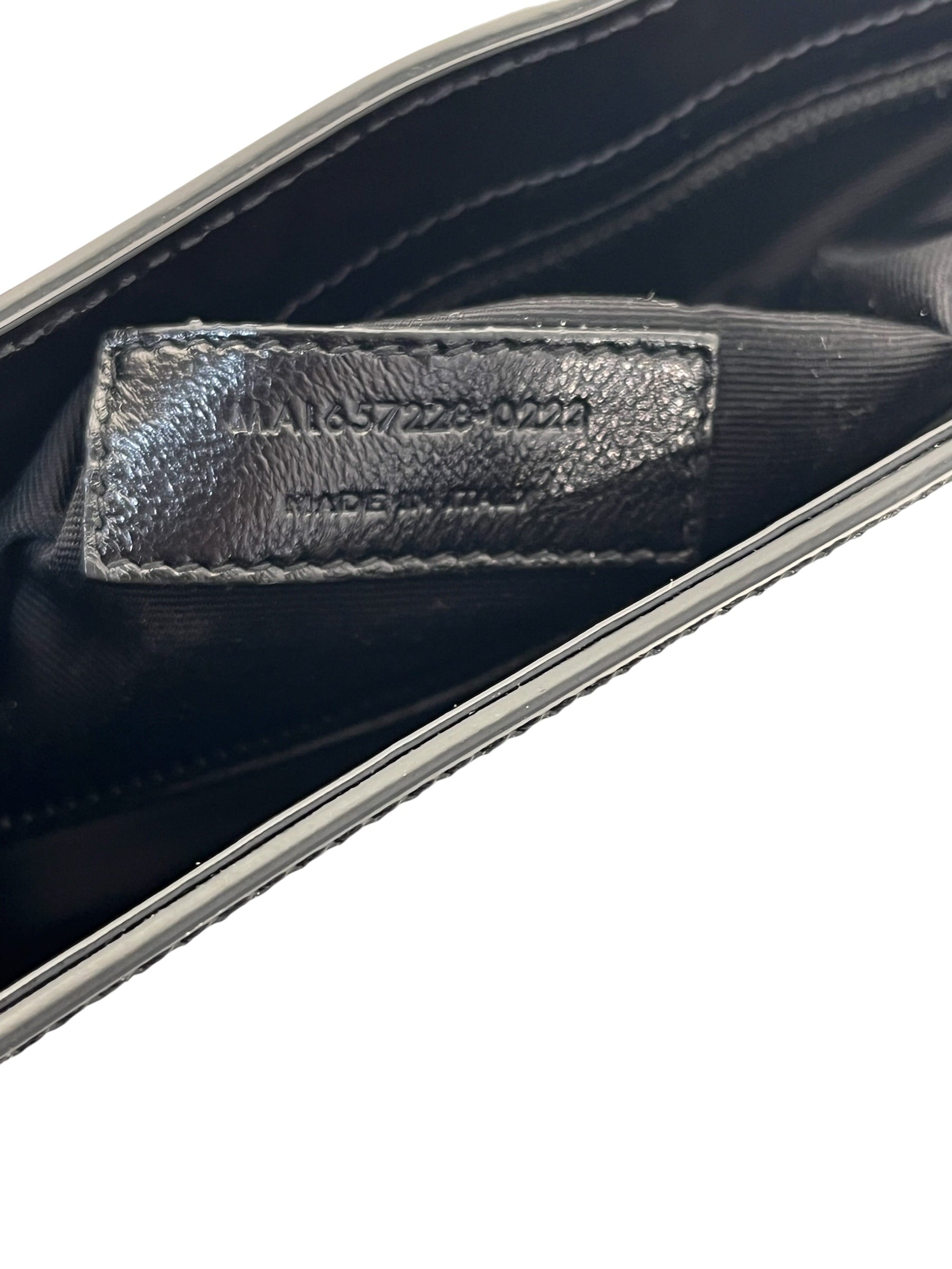 YVES SAINT LAURENT/Hand Bag/Leather/BLK/Monochrome Hobo Bag view 8