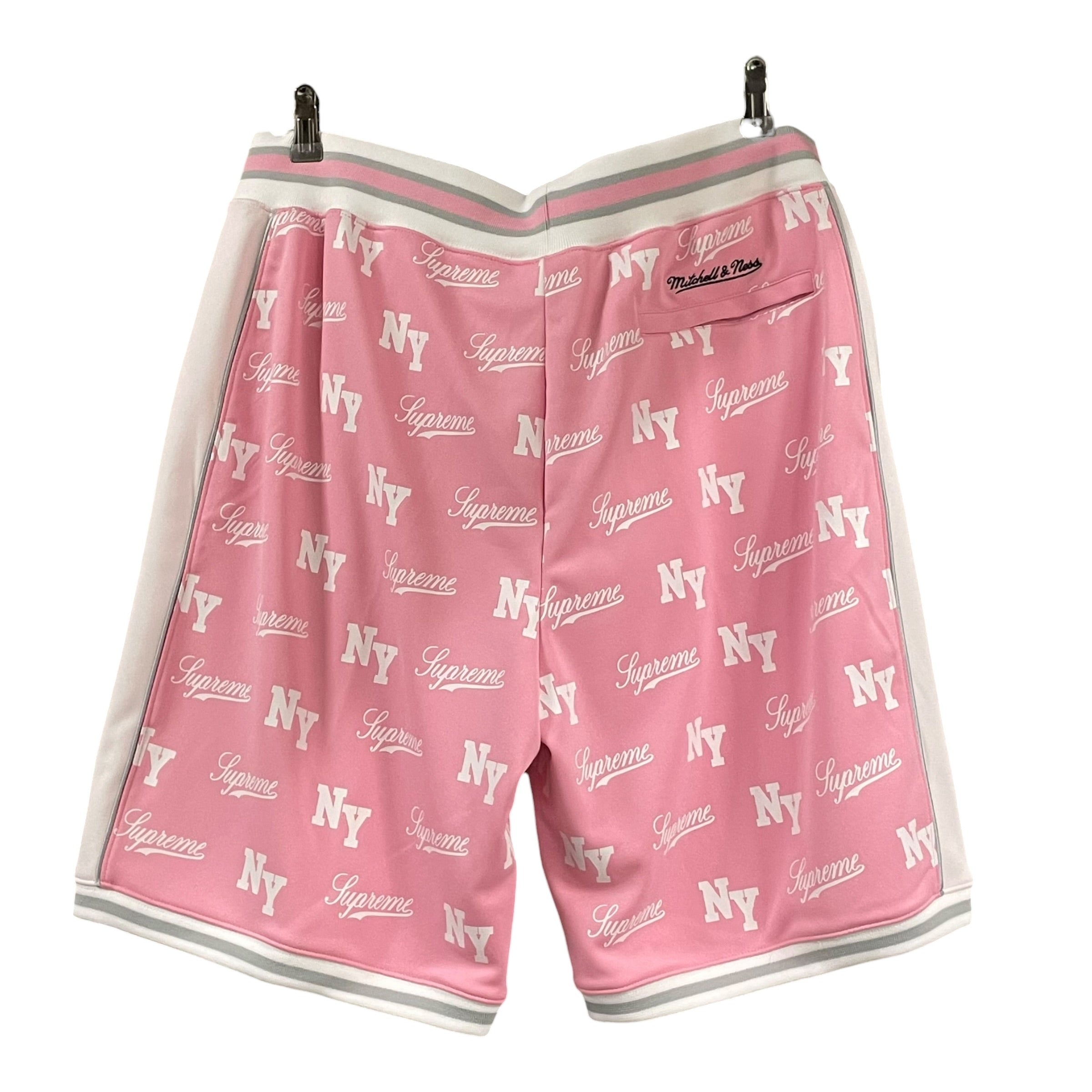 Supreme/mitchell&ness/Shorts/L/Cotton/PNK/Graphic/NY SUPREME ALL OVER PRINT view 2