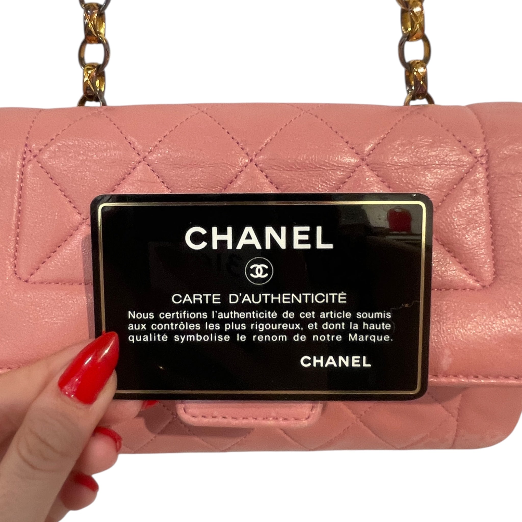 CHANEL/Hand Bag/Leather/PNK/MH4GJH8 view 6