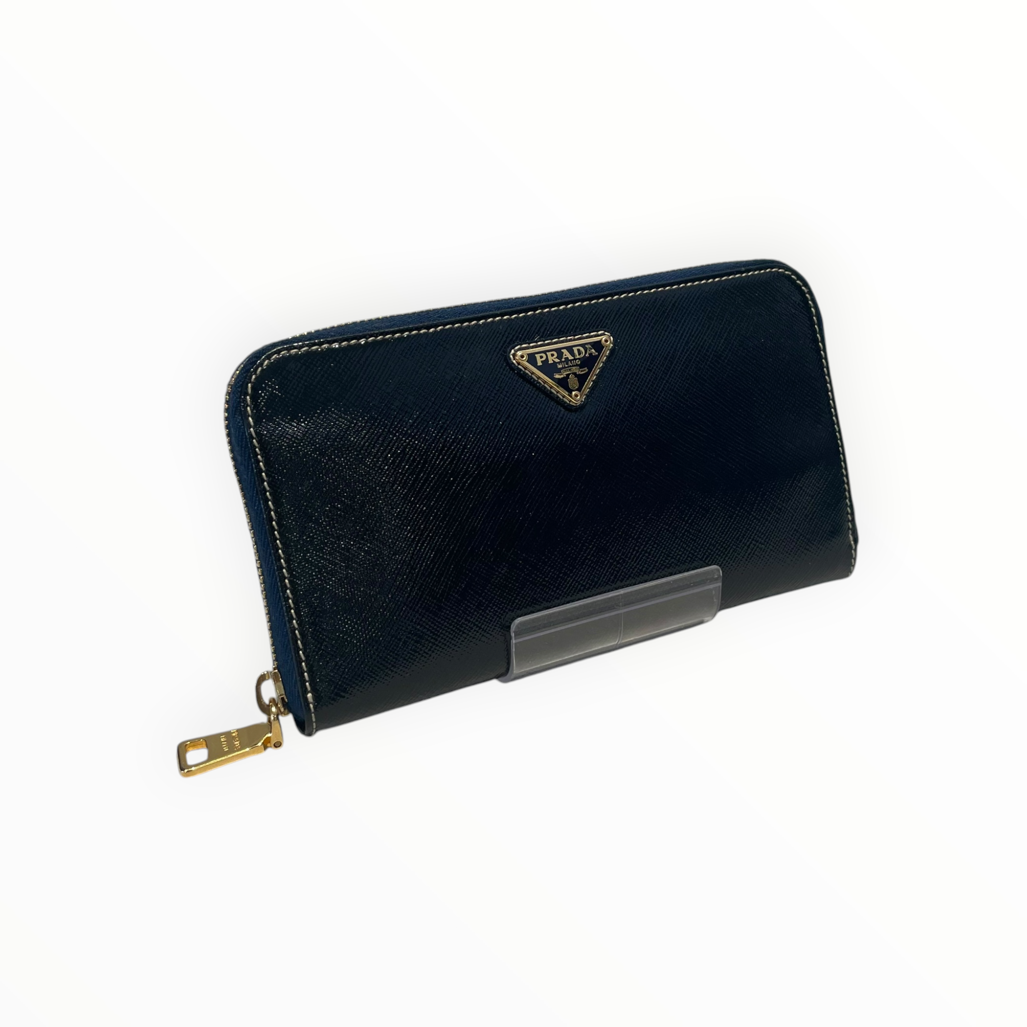 PRADA/Long Wallet/Leather/NVY/L's/SAFFIANO ALL AROUND ZIP view 1
