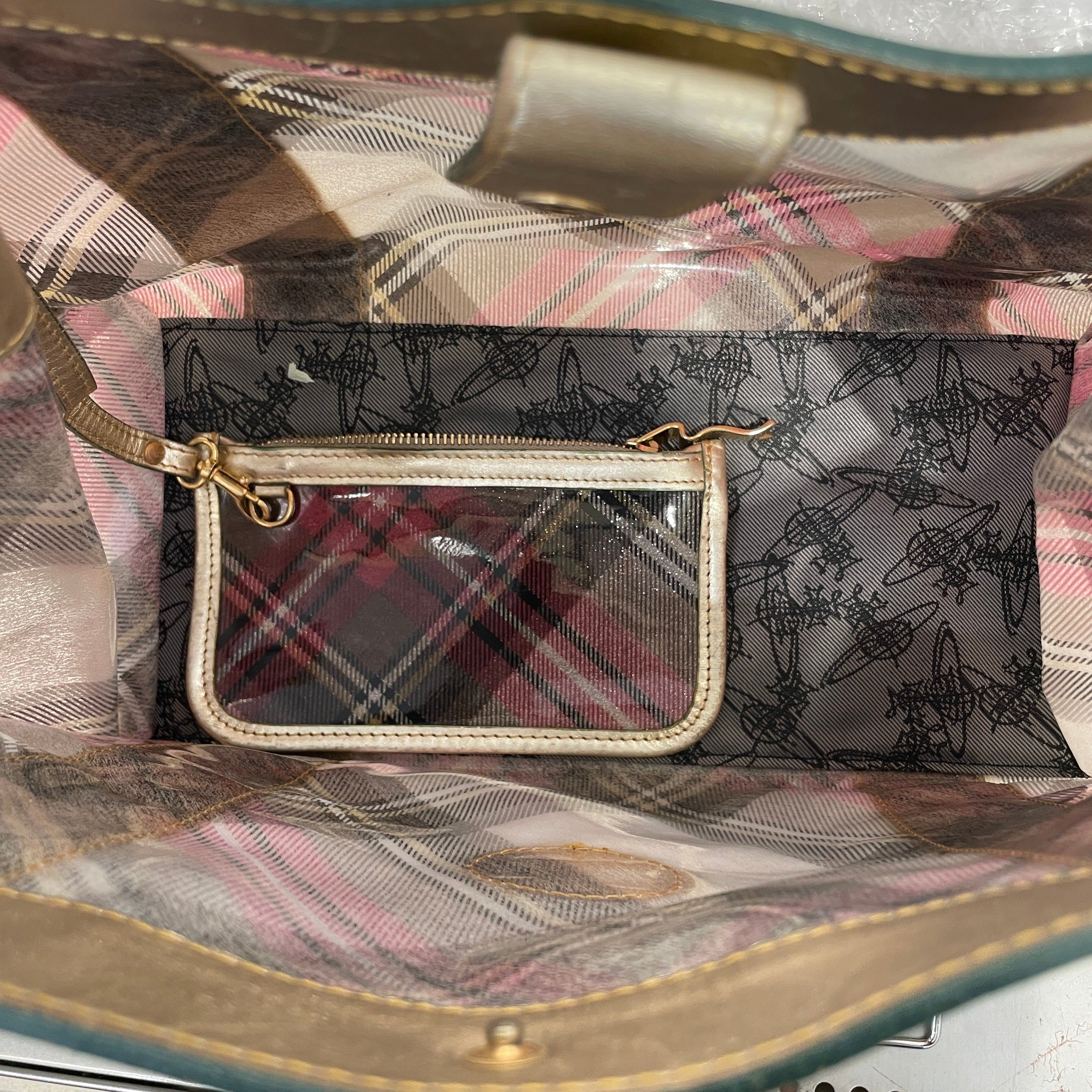 Vivienne Westwood/Hand Bag/Plaid/CLR/PLAID TOTE view 4