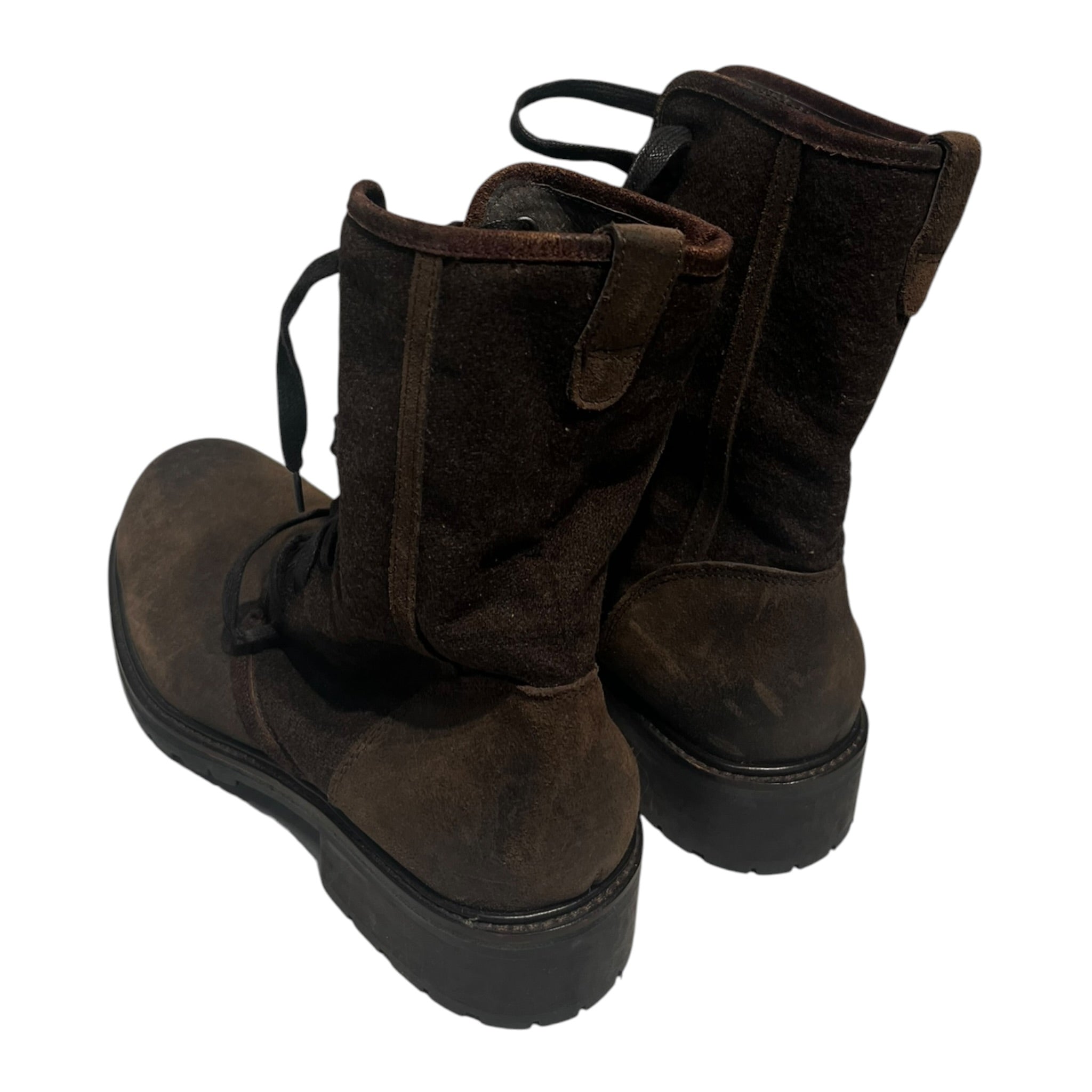 john varvatos/Lace Up Boots/US 8/Suede/BRW/SUEDE BROWN COMBAT BOOTS view 2