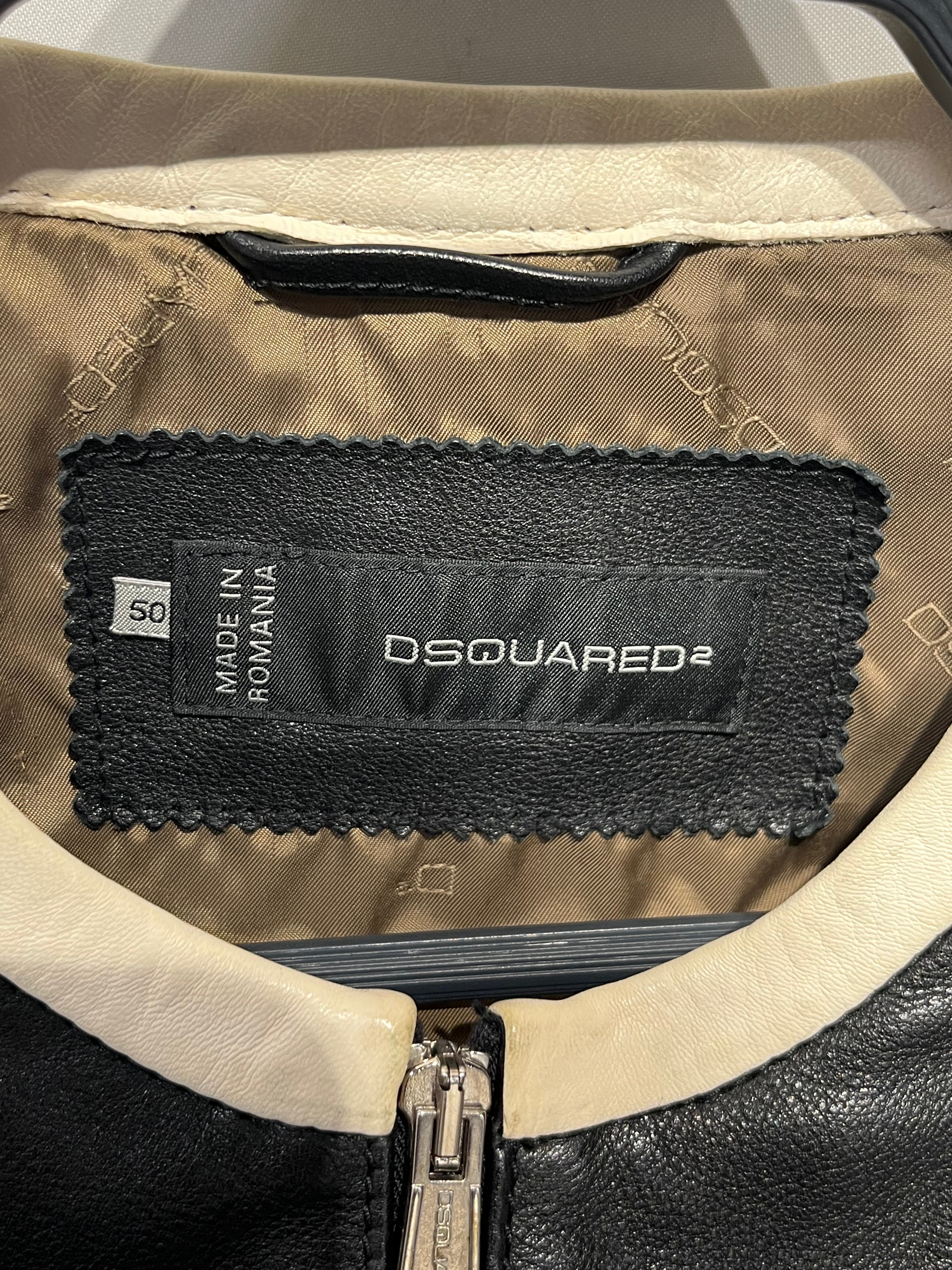 DSQUARED2/Leather Jkt/50/Cowhide/BLK/Moto Multizip SS14 view 4