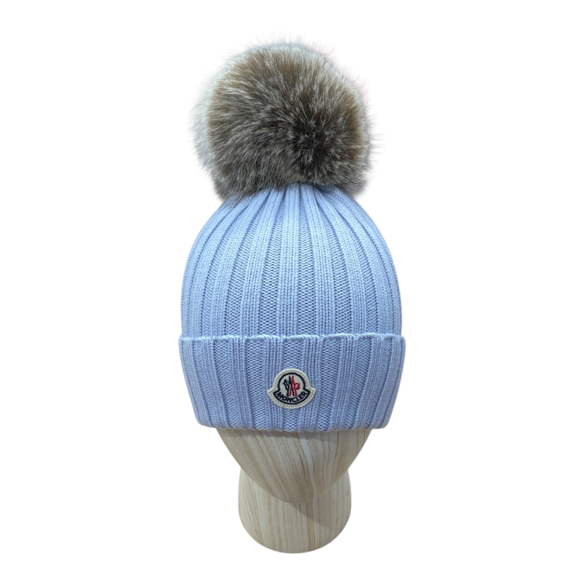 MONCLER/Beanie/OS/Cotton/BLU/ view 1