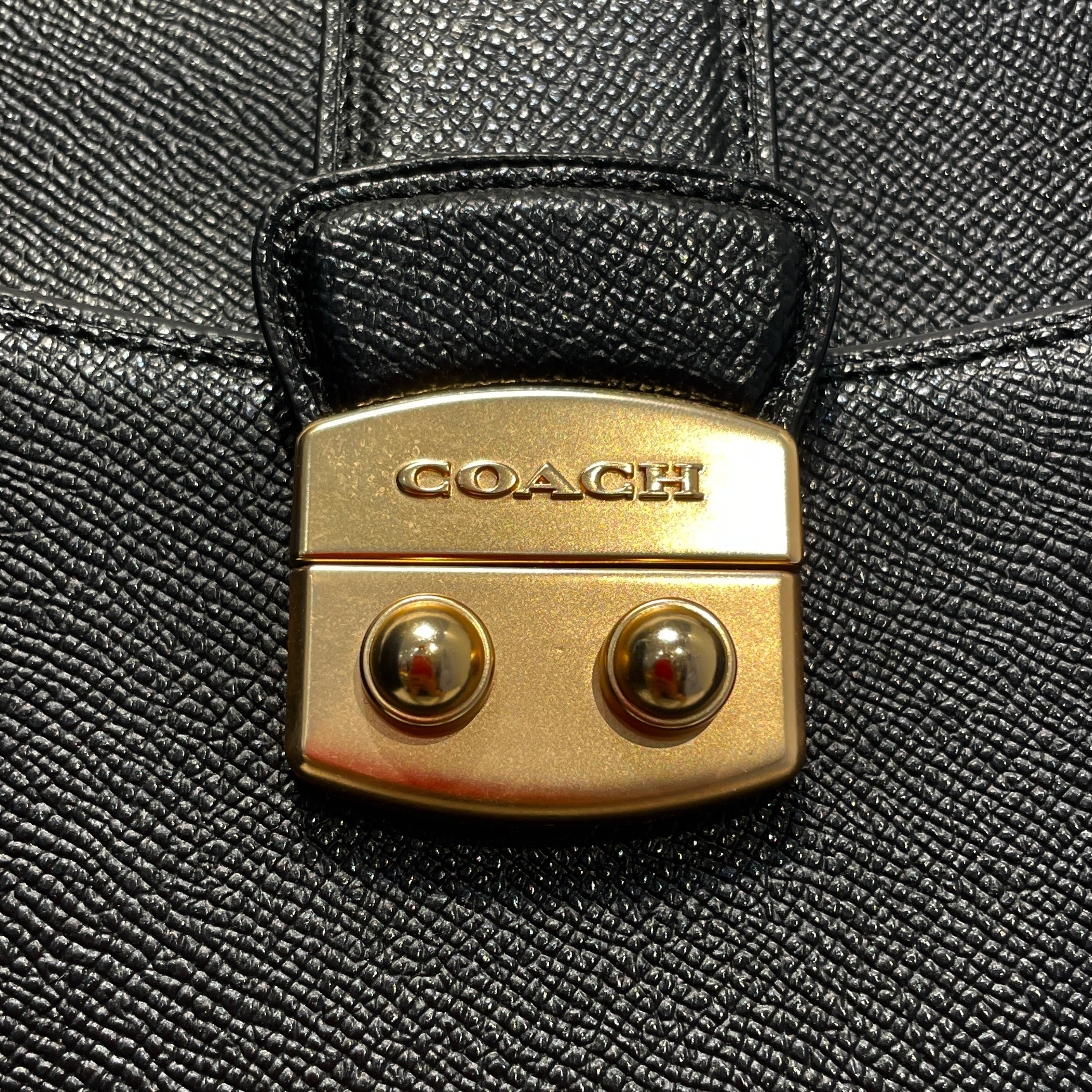 COACH/Hand Bag/Leather/BLK/Avery Carryall view 5