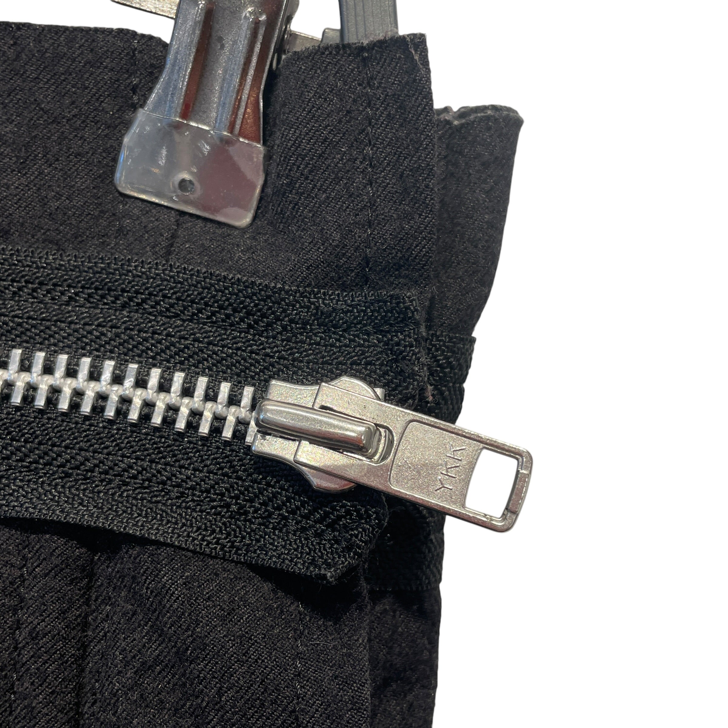 tricot COMME des GARCONS/Long Skirt/M/Wool/BLK/PLEATED/ZIPPER/EYELET CLOSE view 3