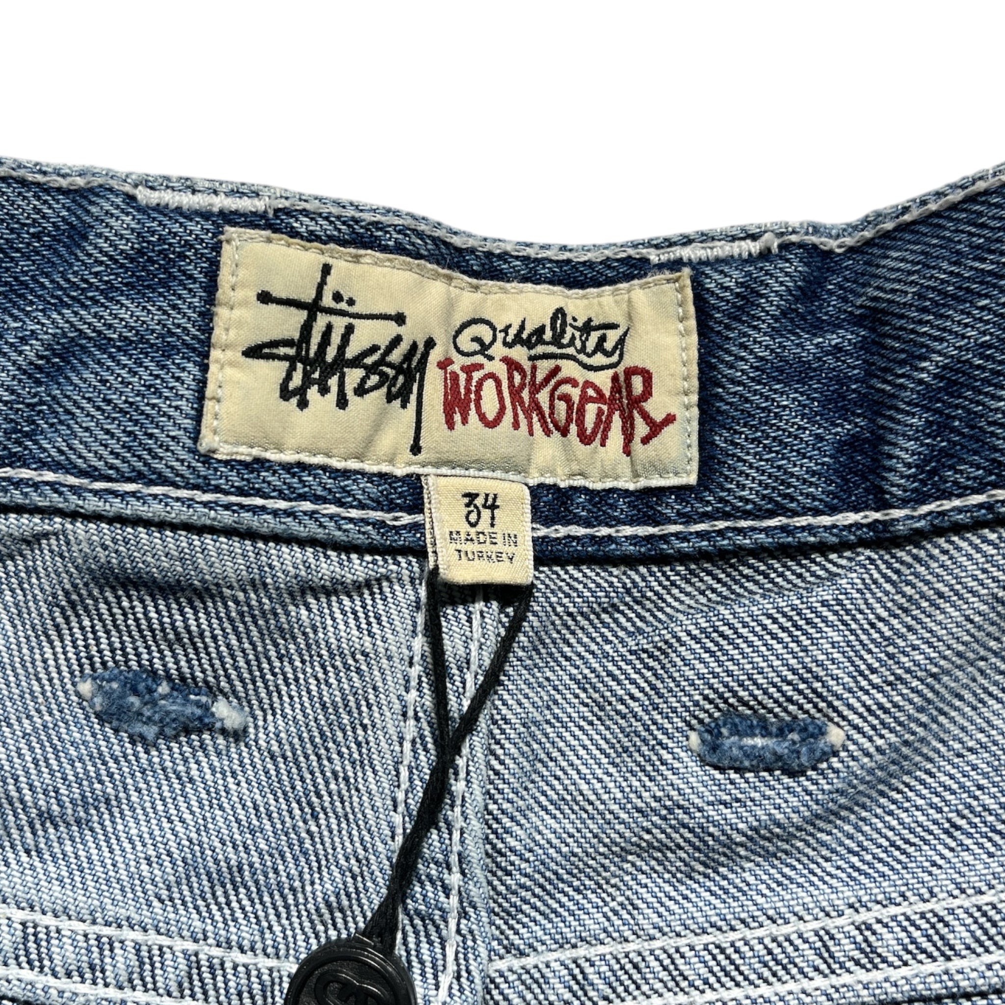 STUSSY/Pants/34/Denim/BLU/Double Knee Work Pant view 3