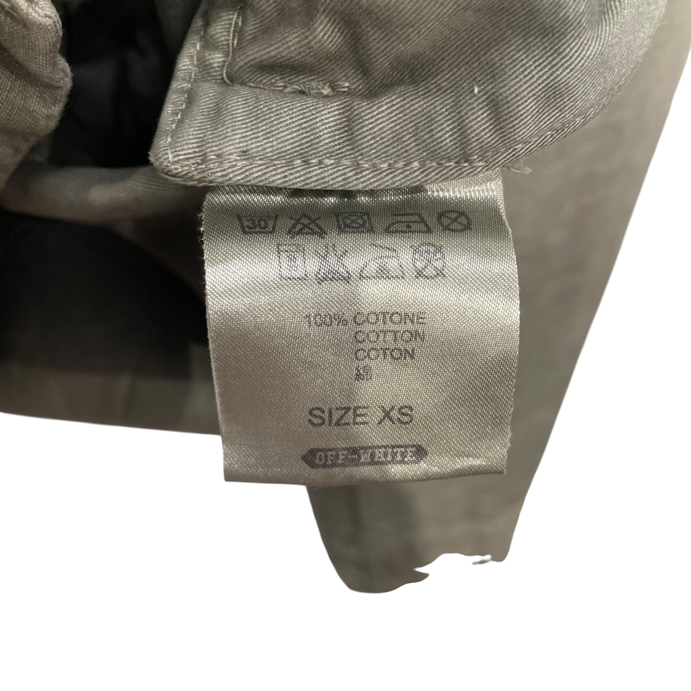 OFF-WHITE/Denim Jkt/XS/Cotton/GRN/CARGO DENIM WHT LETTER ON BACK view 4