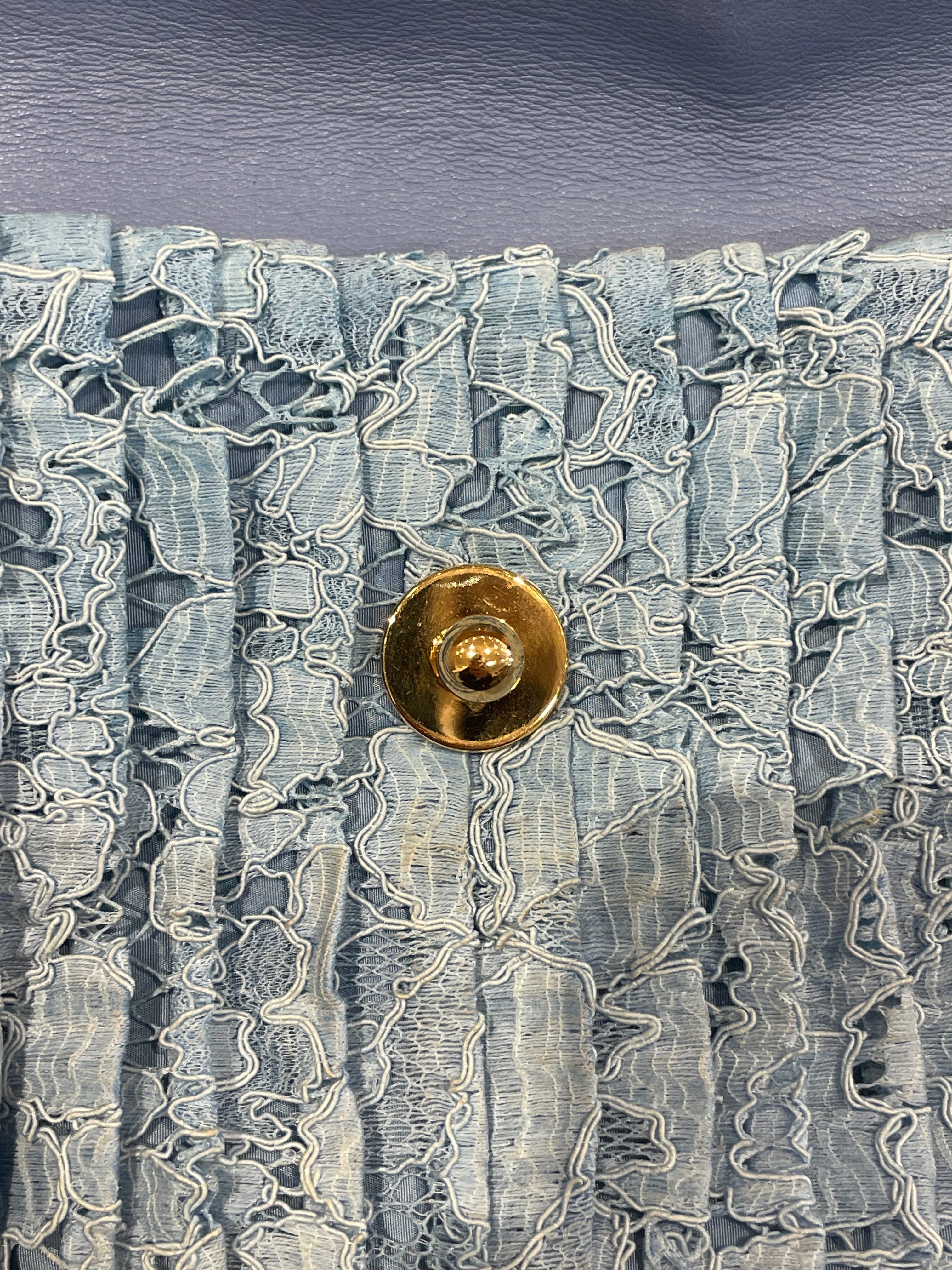 MIU MIU/Clutch Bag/Floral Pattern/BLU/BLUE LACE CLUTCH BAG view 7