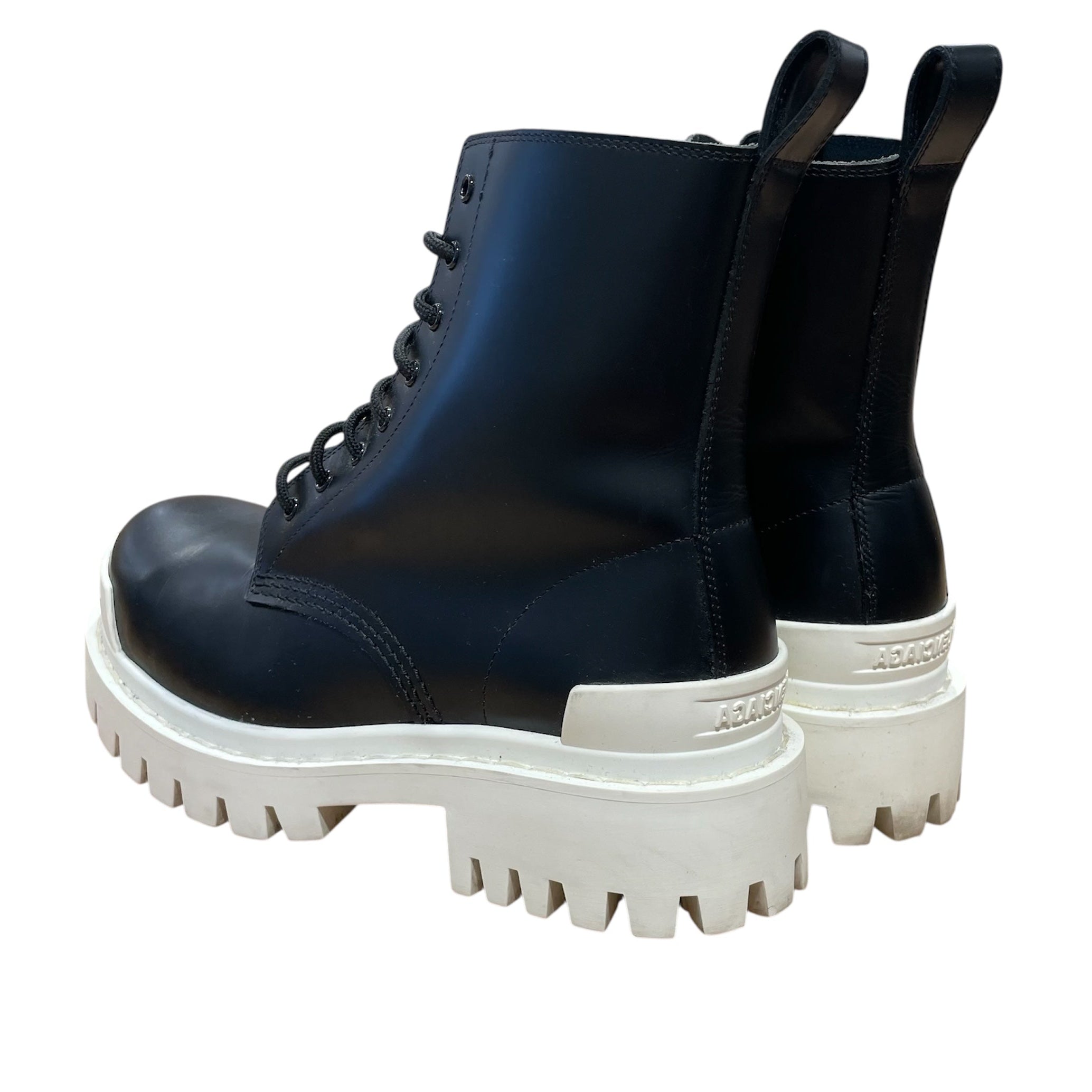BALENCIAGA/Boots/EU 37.5/BLK/strike lace up view 2