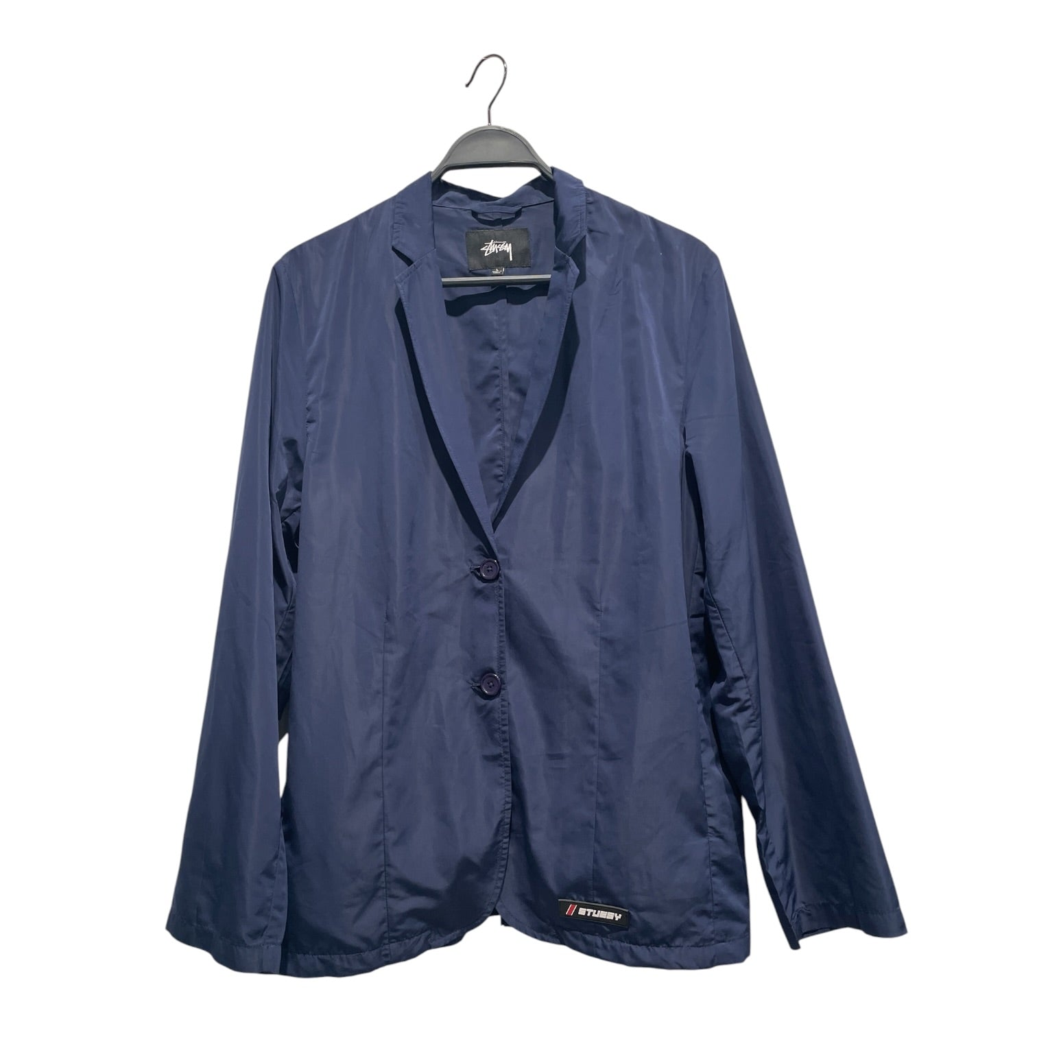 STUSSY/Jacket/L/Polyester/NVY/Style 215098 2 button view 1