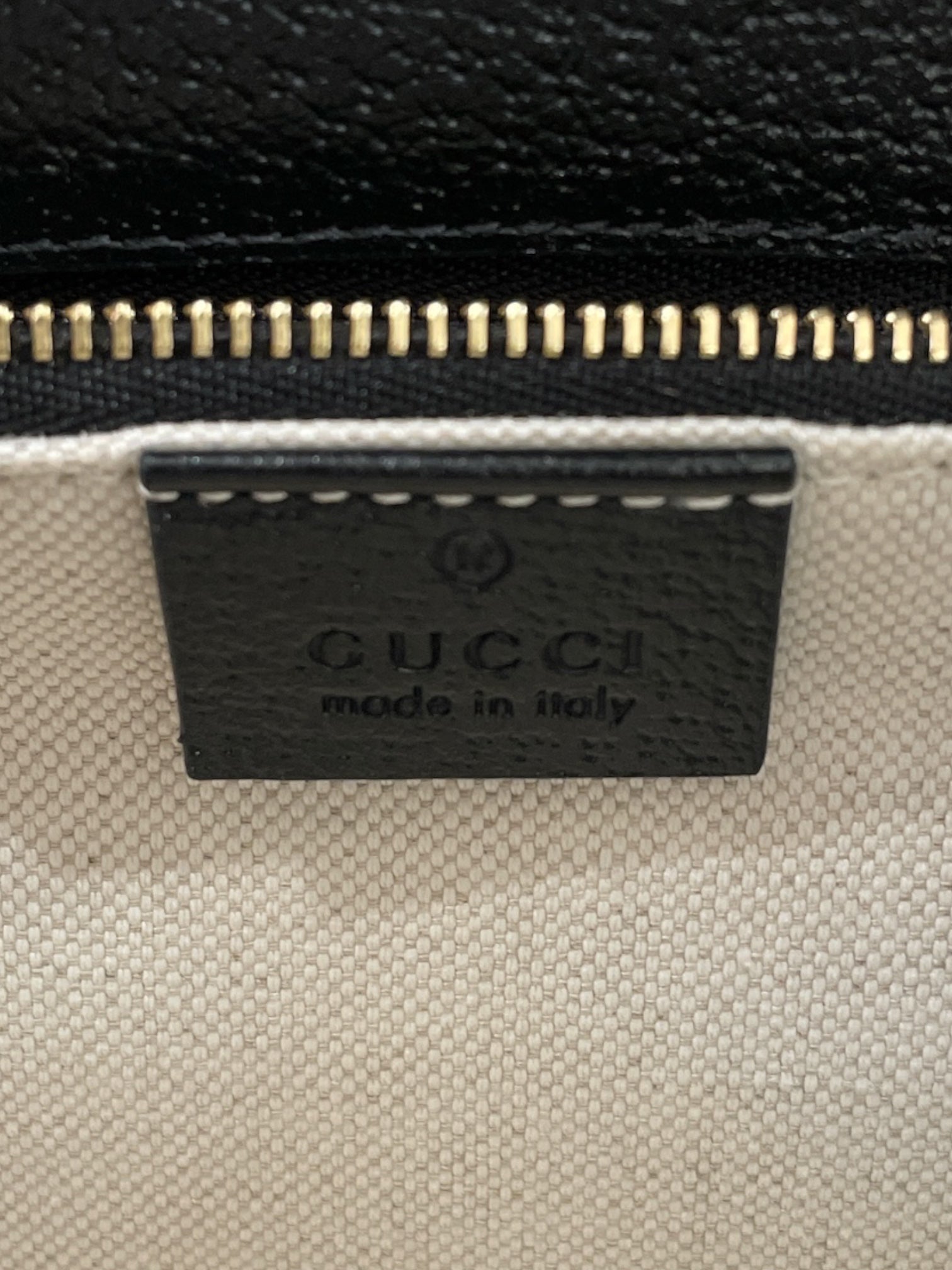 GUCCI/Cross Body Bag/Monogram/Leather/BLK/HORSEBIT 1955 view 4